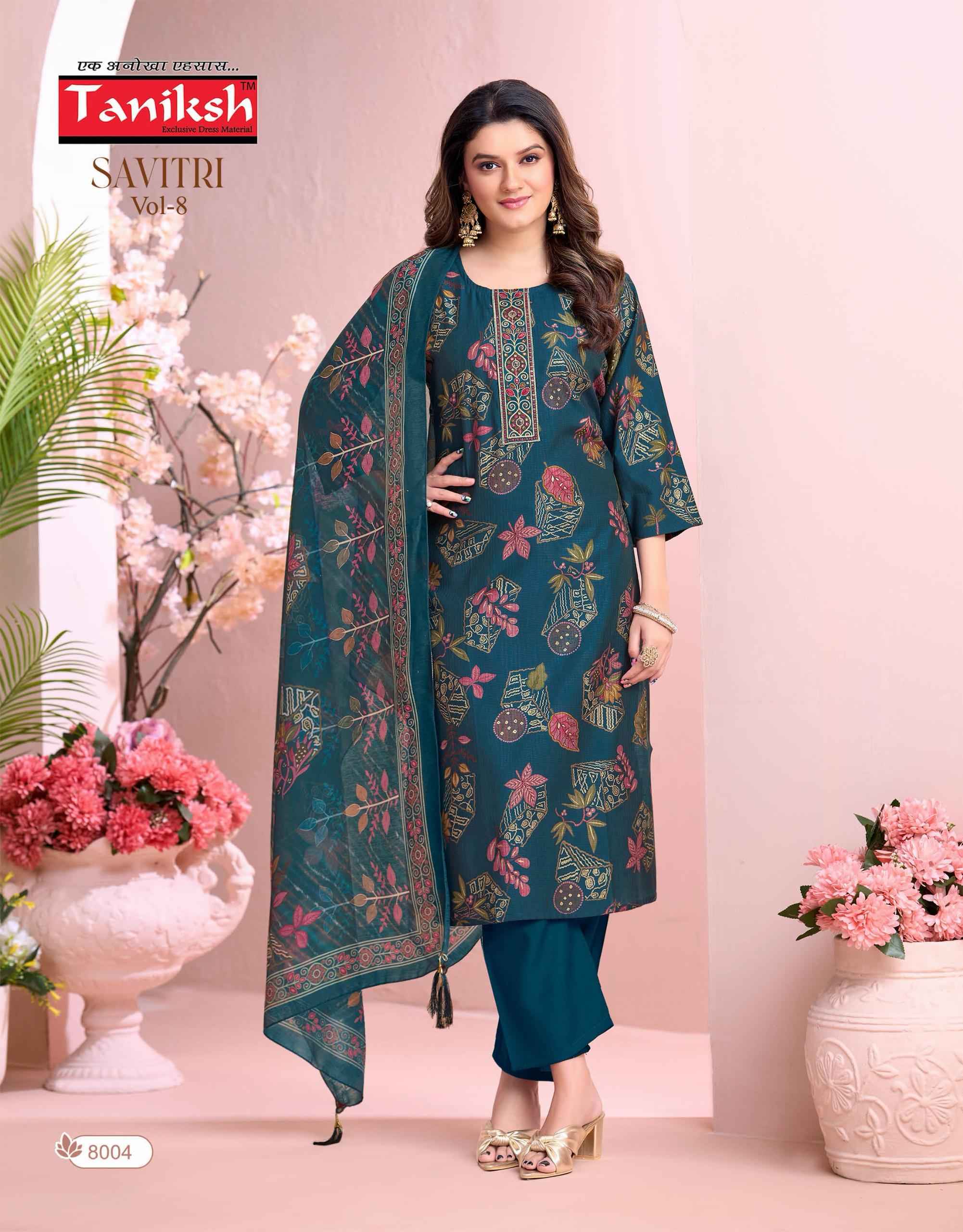 Taniksh Savitri Vol 8 Vertical Kurti Combo 8 pcs Catalogue