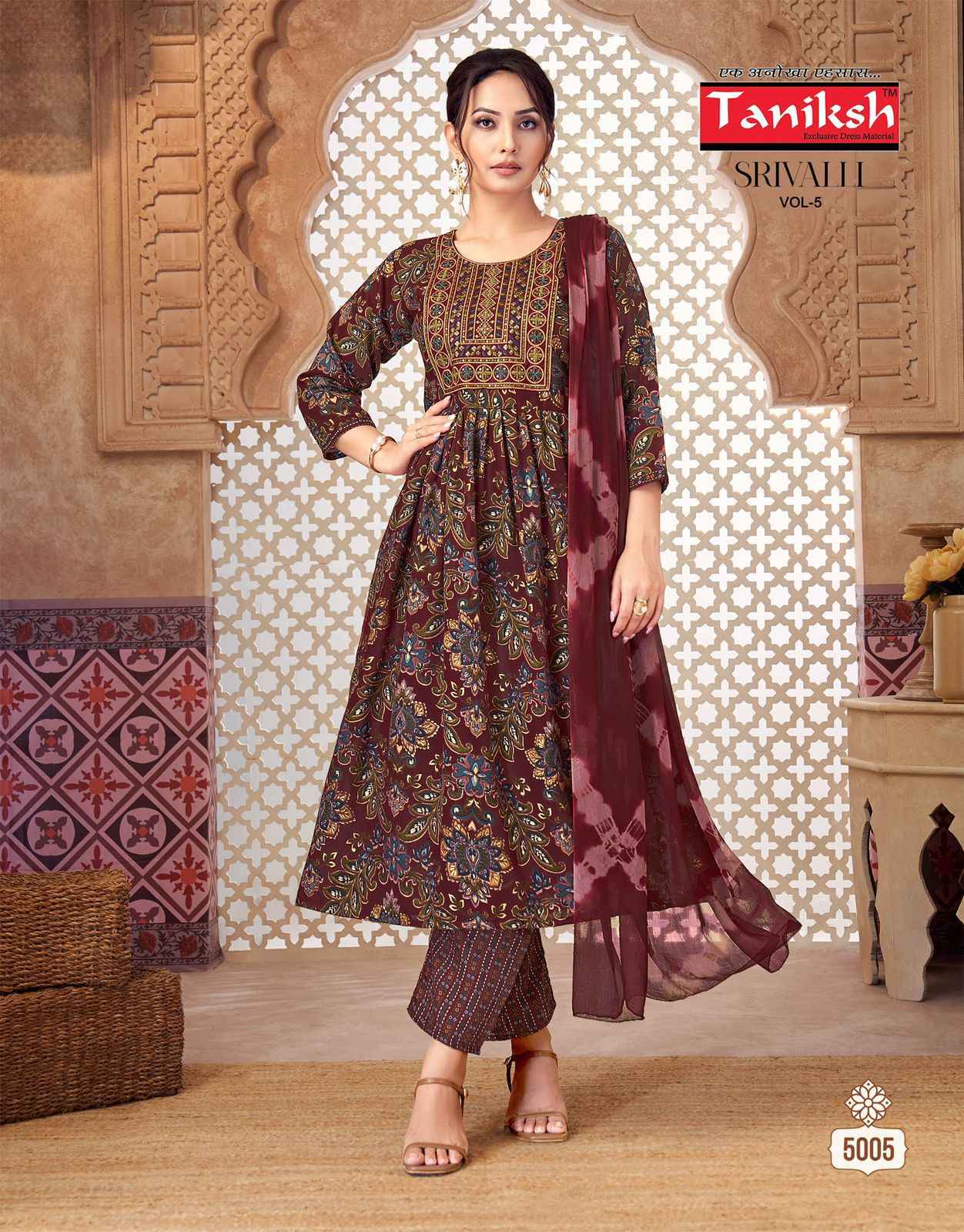 Taniksh Srivalli Vol 5 Capsule Kurti Combo 8 pcs Catalogue