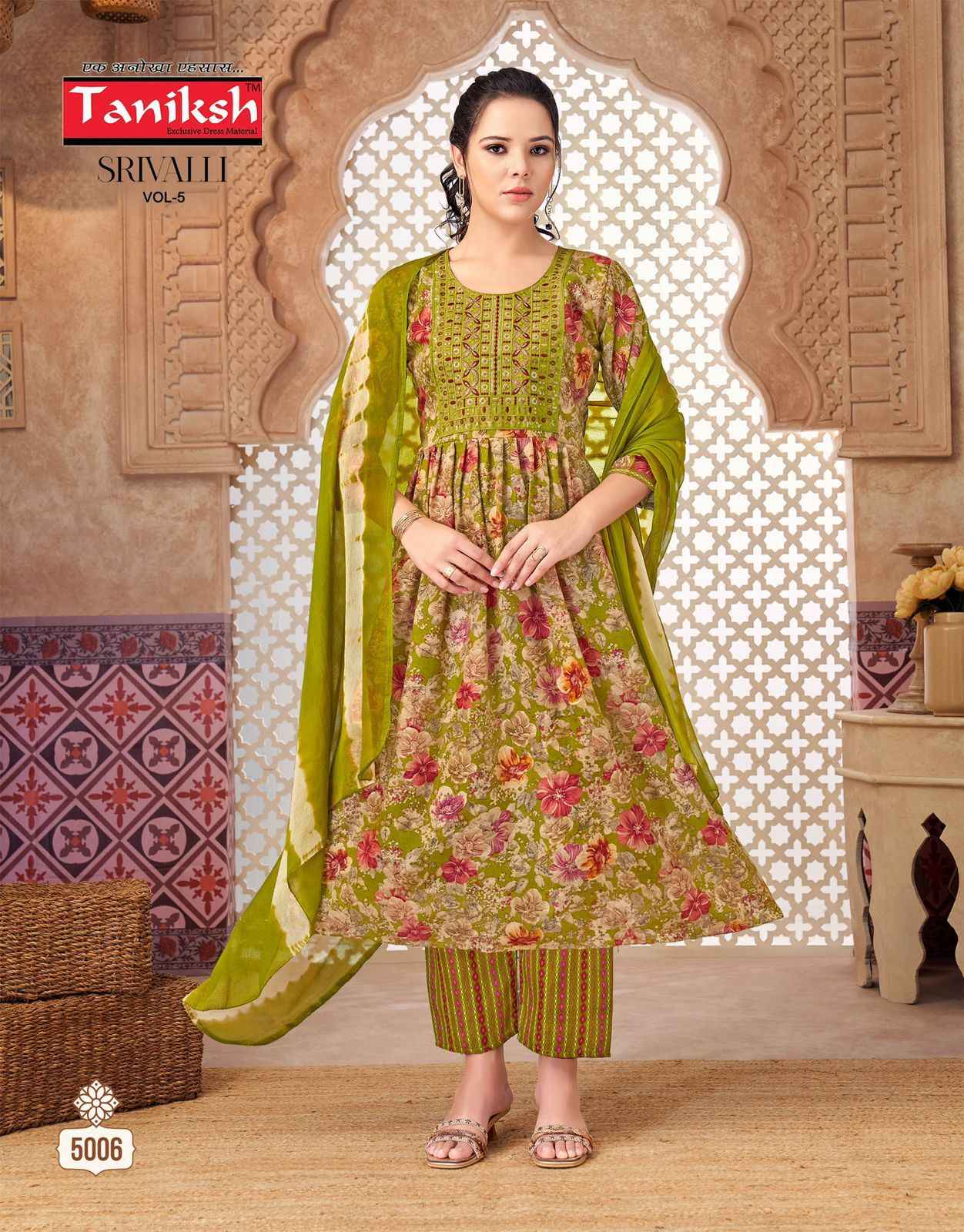 Taniksh Srivalli Vol 5 Capsule Kurti Combo 8 pcs Catalogue