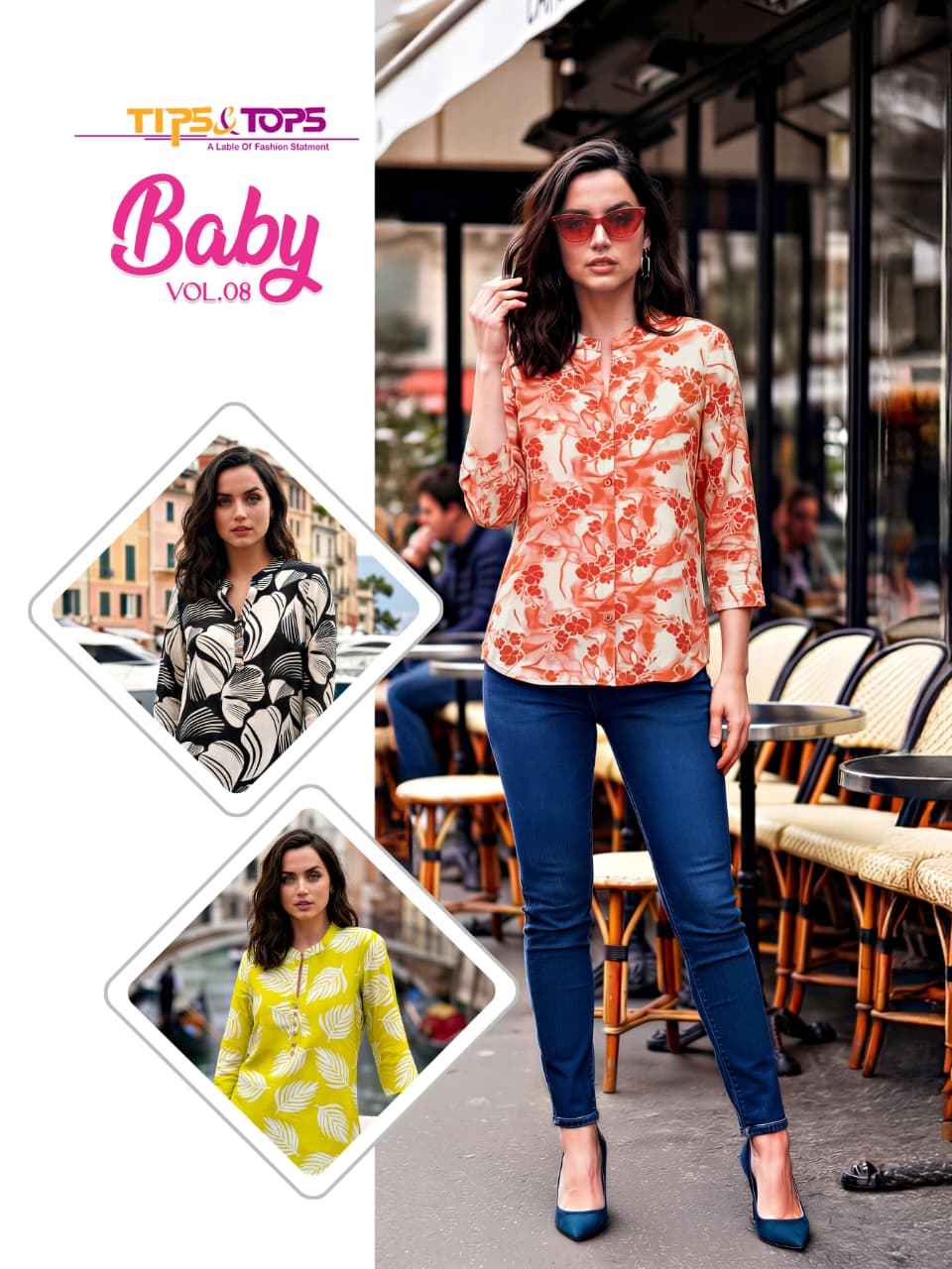 Tips & Tops Baby Vol 8 Short Rayon Kurti 9 pcs Catalogue