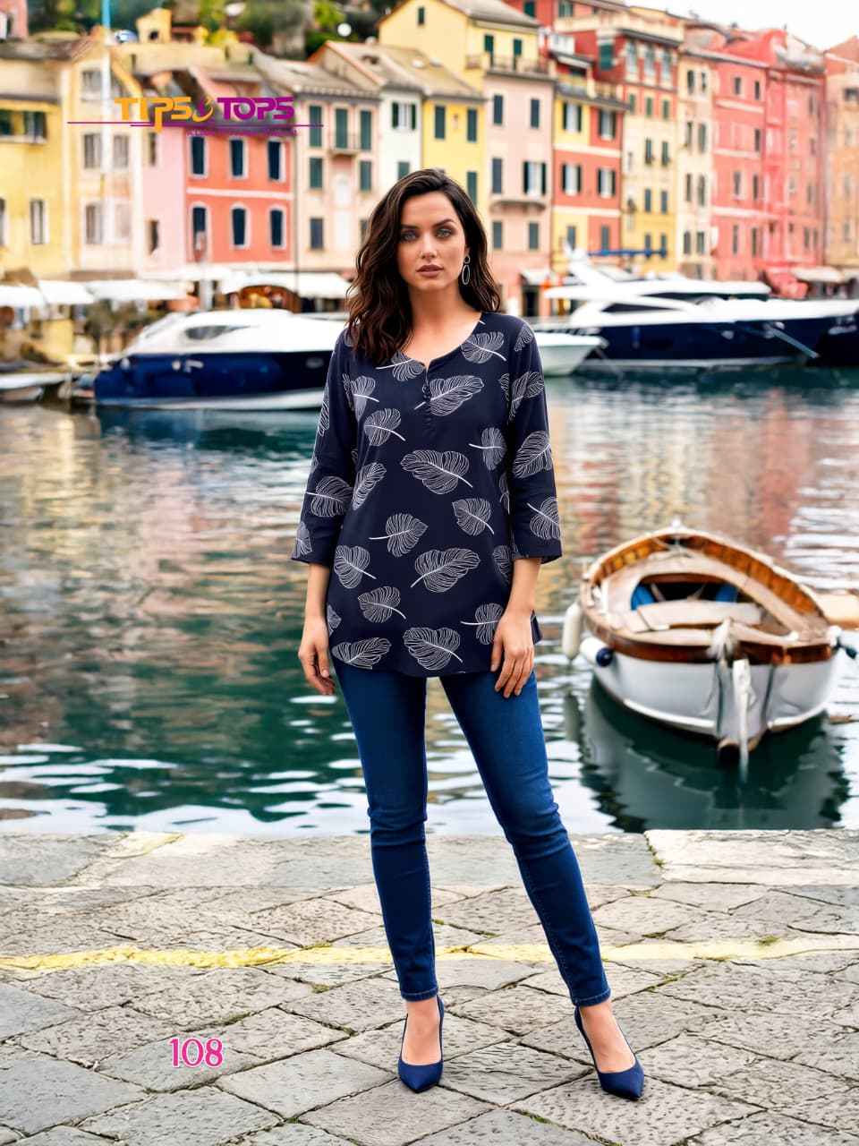 Tips & Tops Baby Vol 8 Short Rayon Kurti 9 pcs Catalogue