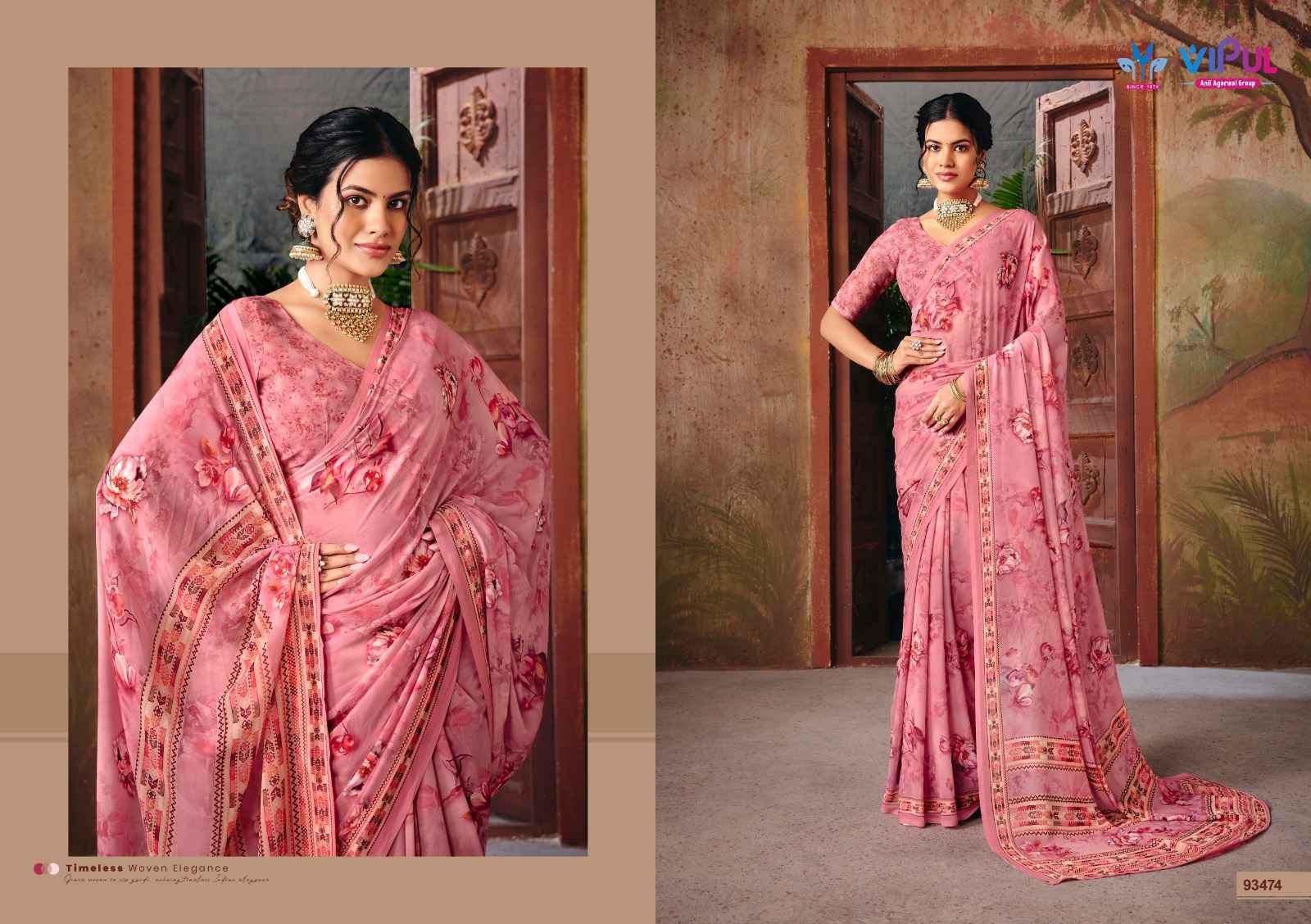 Vipul Riddhi Vol 18 Georgette Saree 9 pcs Catalogue
