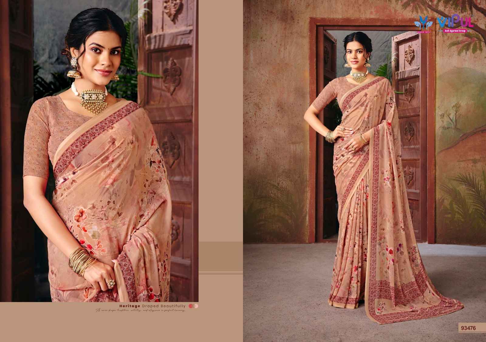 Vipul Riddhi Vol 18 Georgette Saree 9 pcs Catalogue