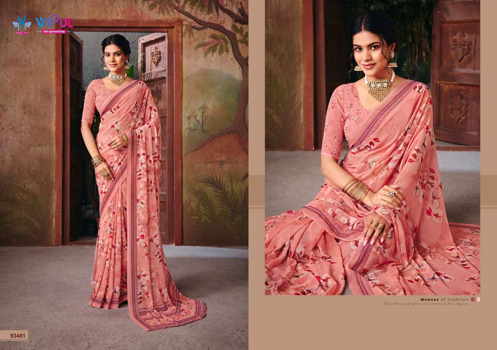 Vipul Riddhi Vol 18 Georgette Saree 9 pcs Catalogue