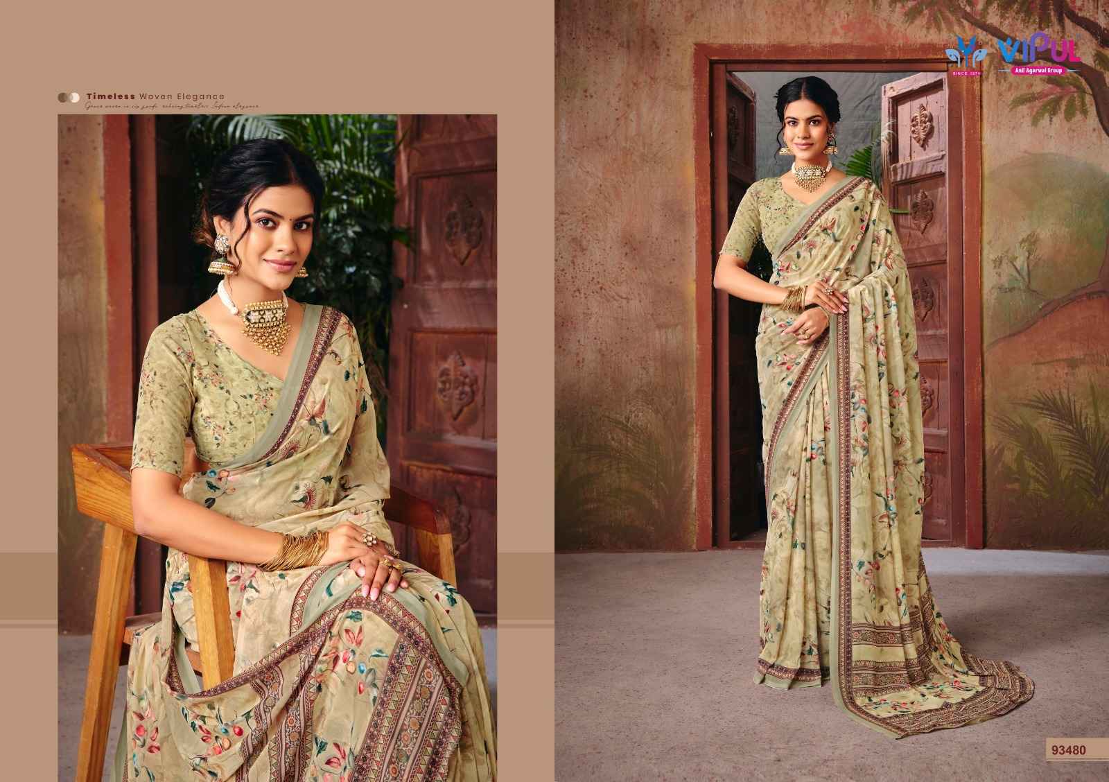 Vipul Riddhi Vol 18 Georgette Saree 9 pcs Catalogue