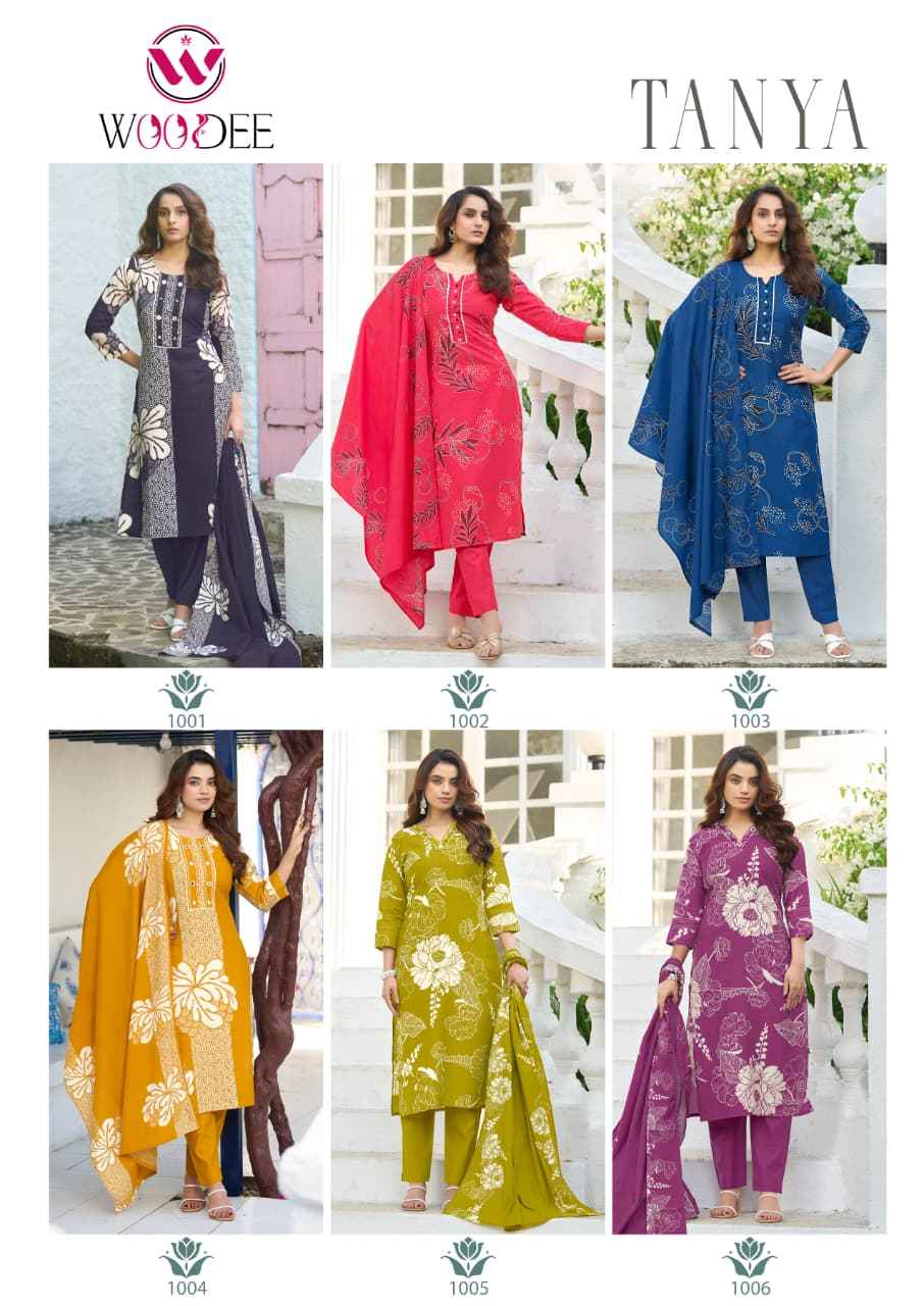 Woodee Tanya Viscose Kurti Combo 6 pcs atalogue