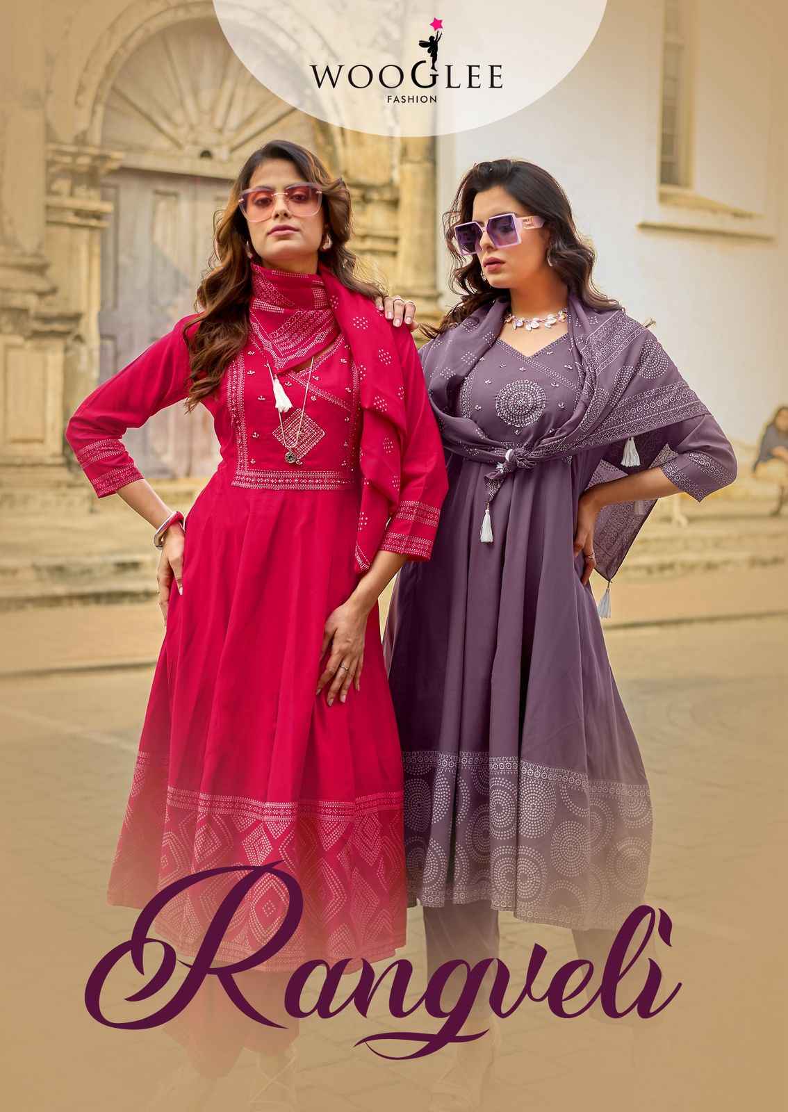 Wooglee Rangveli Rayon Kurti Combo 4 pcs Catalogue