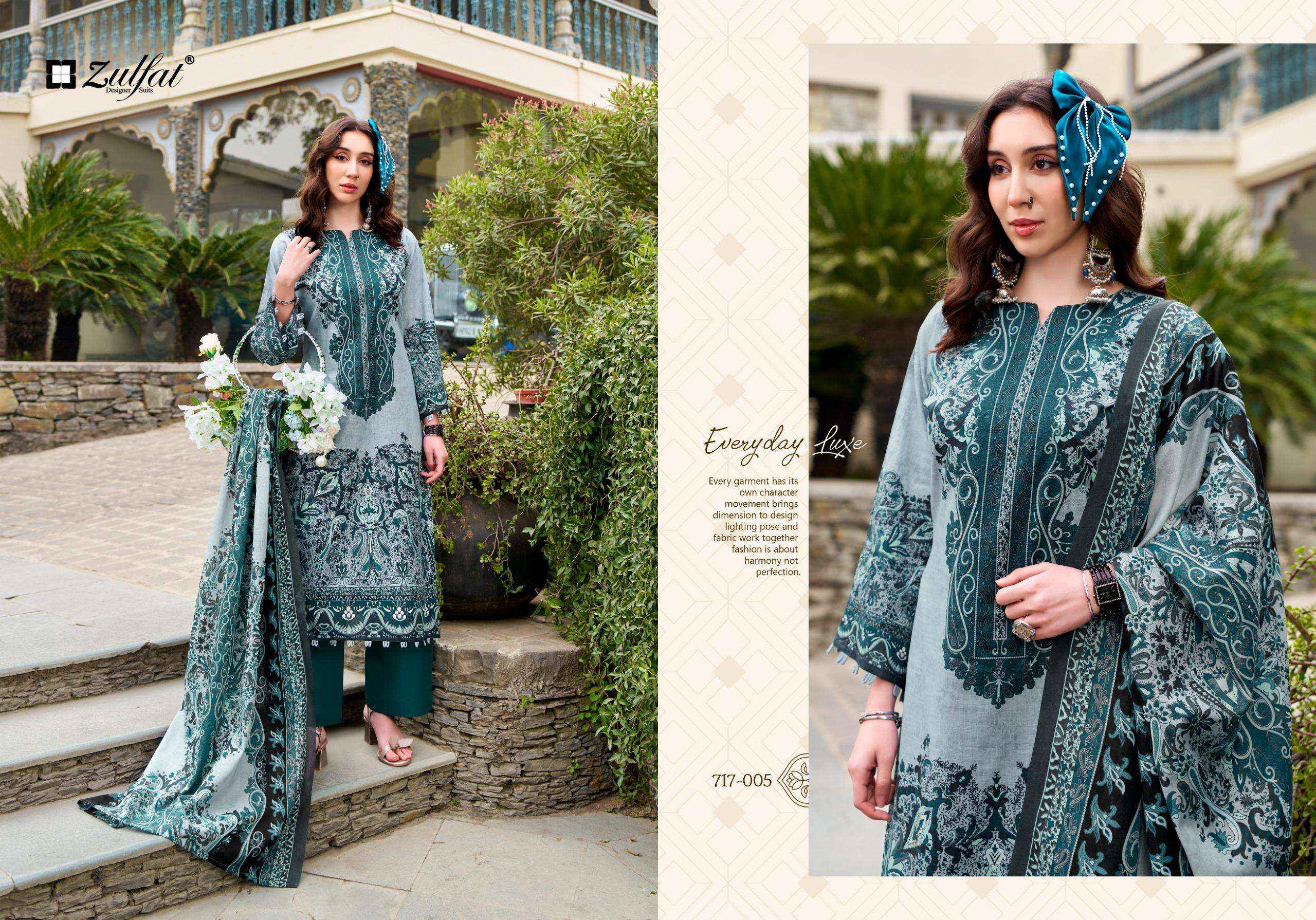 Zulfat Hayami Vol 2 Cotton Dress Material 8 pcs Catalogue