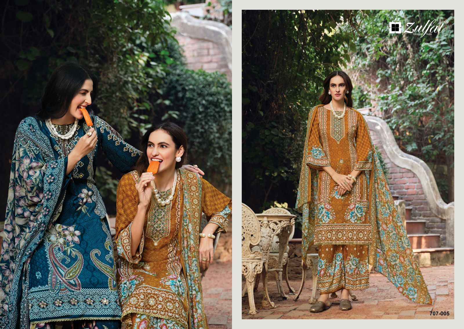 Zulfat Rubina Rayon Dress Material 8 pcs Catalogue