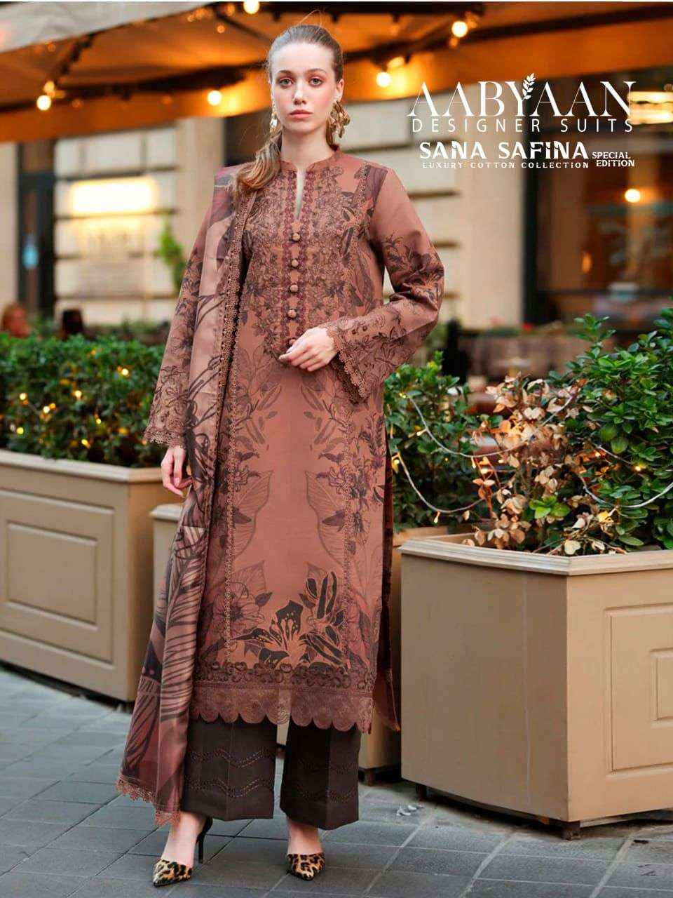 Aabyaan Sana Safina Special Edition Vol 2 Cotton Dress Material 6 pcs Catalogue