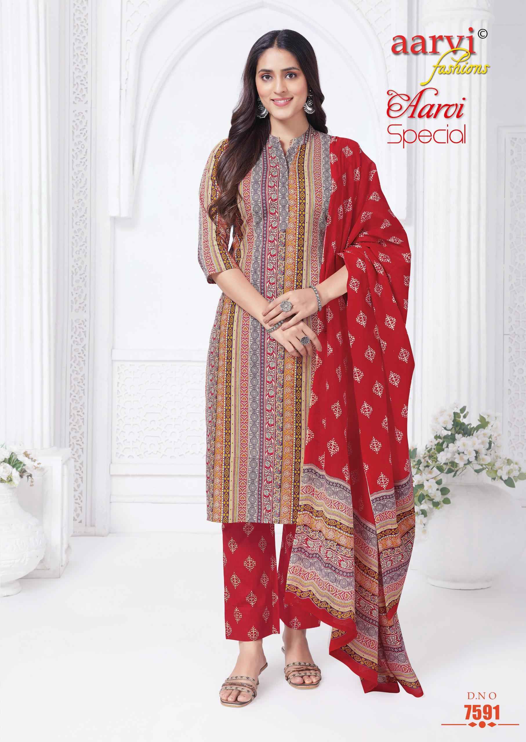 Aarvi Fashion Aarvi Special Vol 20 Radymade Cambric Cotton Dress 12 pcs Catalogue