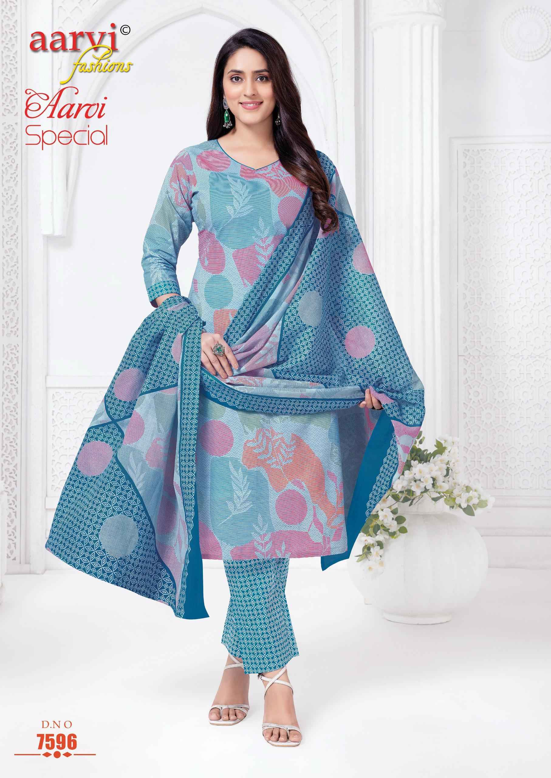 Aarvi Fashion Aarvi Special Vol 20 Radymade Cambric Cotton Dress 12 pcs Catalogue