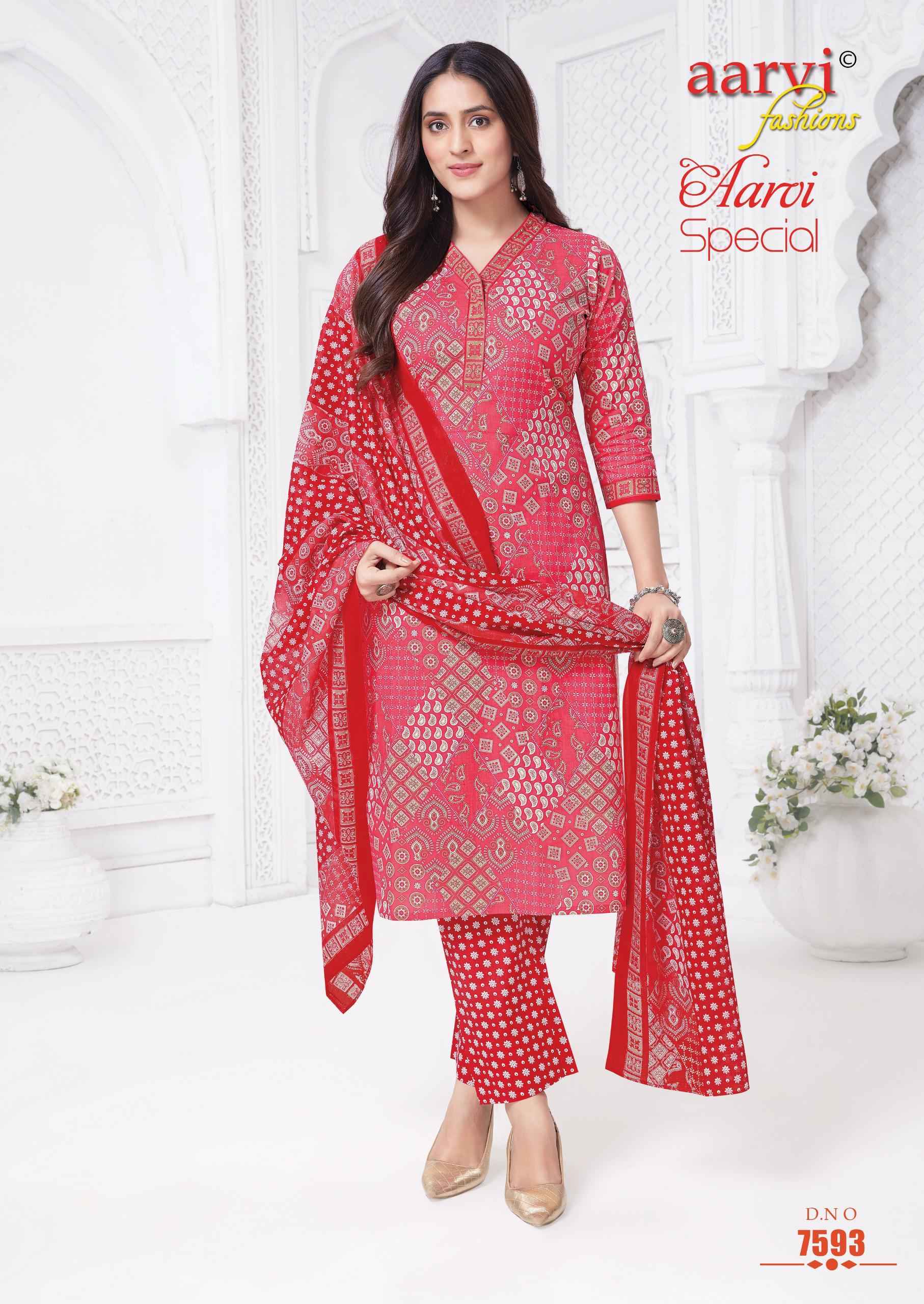 Aarvi Fashion Aarvi Special Vol 20 Radymade Cambric Cotton Dress 12 pcs Catalogue