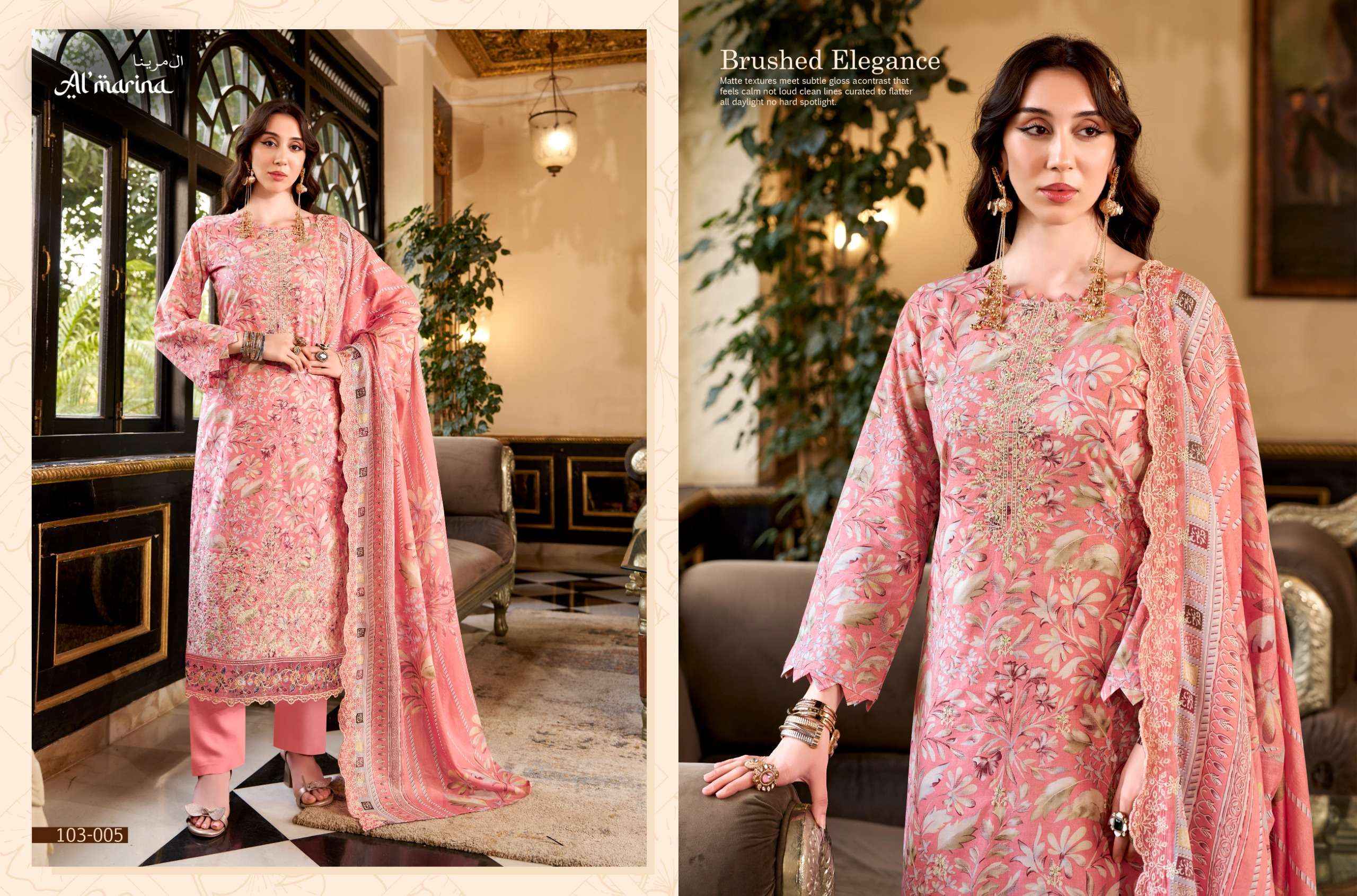 Al Marina Chikankari Vol 2 Cotton Dress Material 6 pcs Catalogue