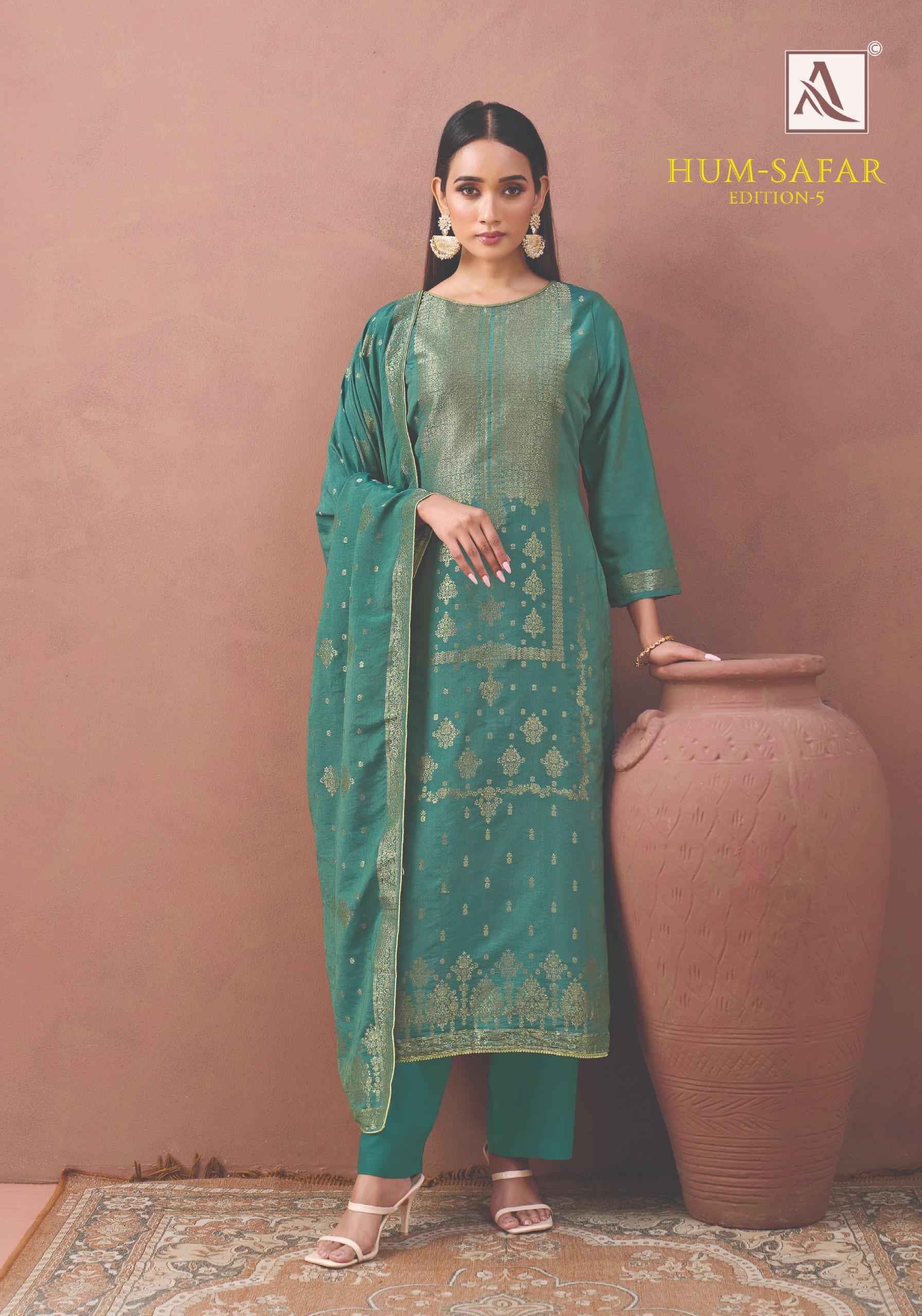 Alok Hum-Safar Edition 5 Viscose Maslin Dress Material 6 pcs Catalogue