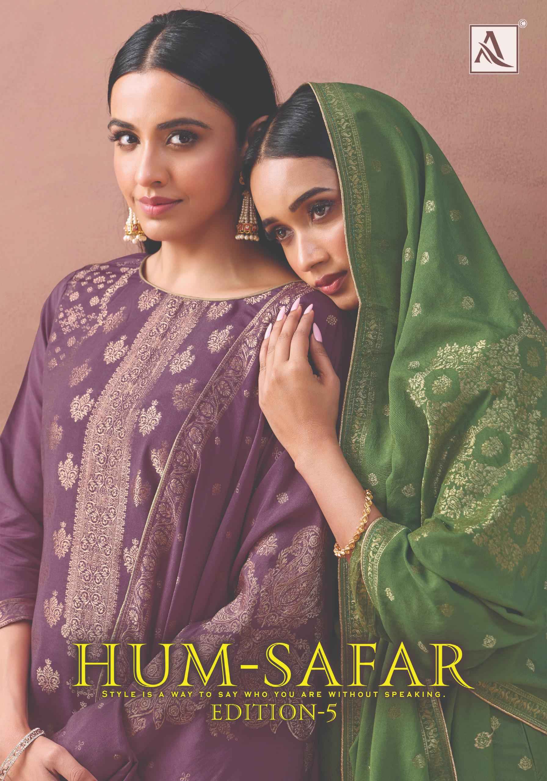 Alok Hum-Safar Edition 5 Viscose Maslin Dress Material 6 pcs Catalogue