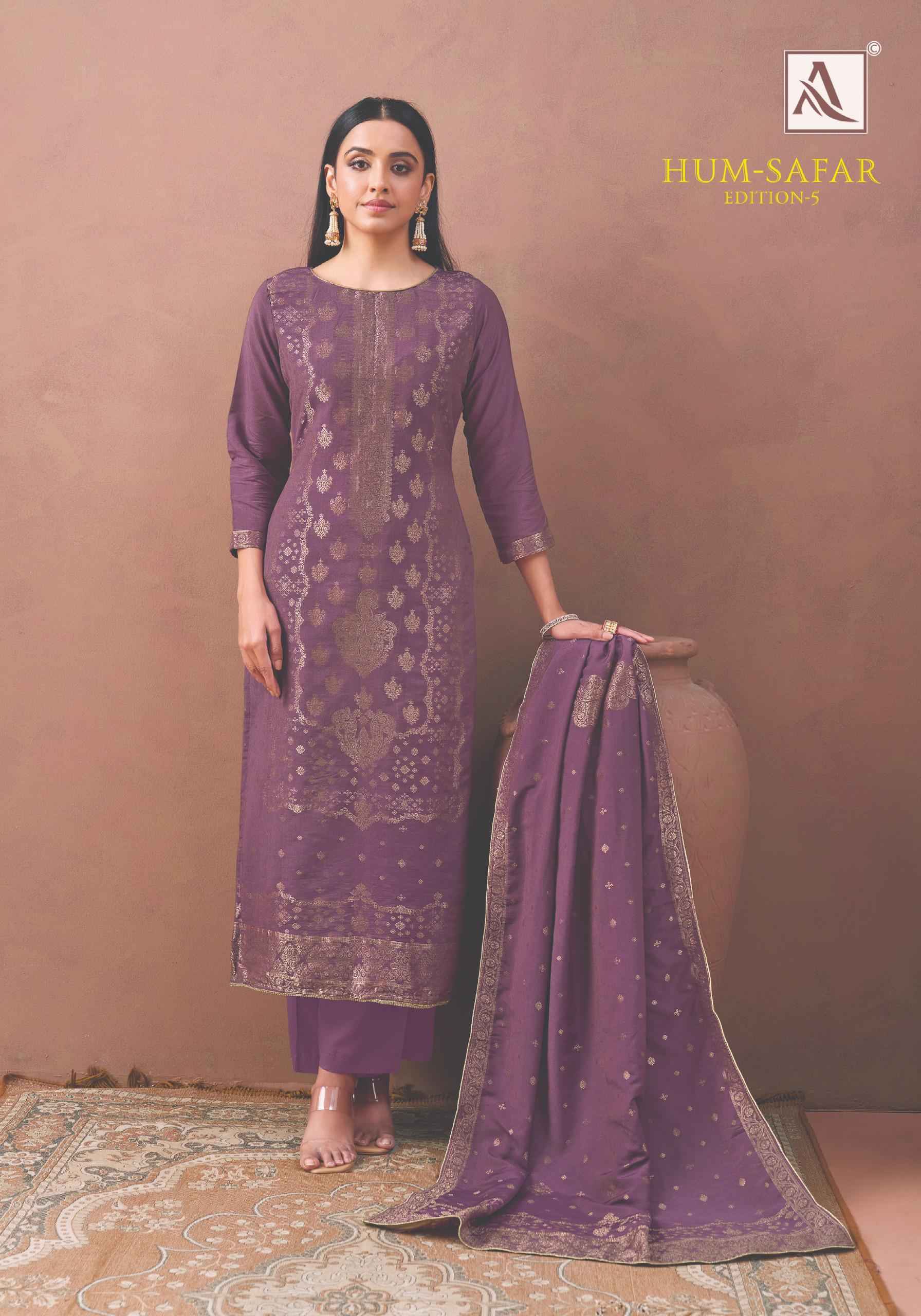 Alok Hum-Safar Edition 5 Viscose Maslin Dress Material 6 pcs Catalogue