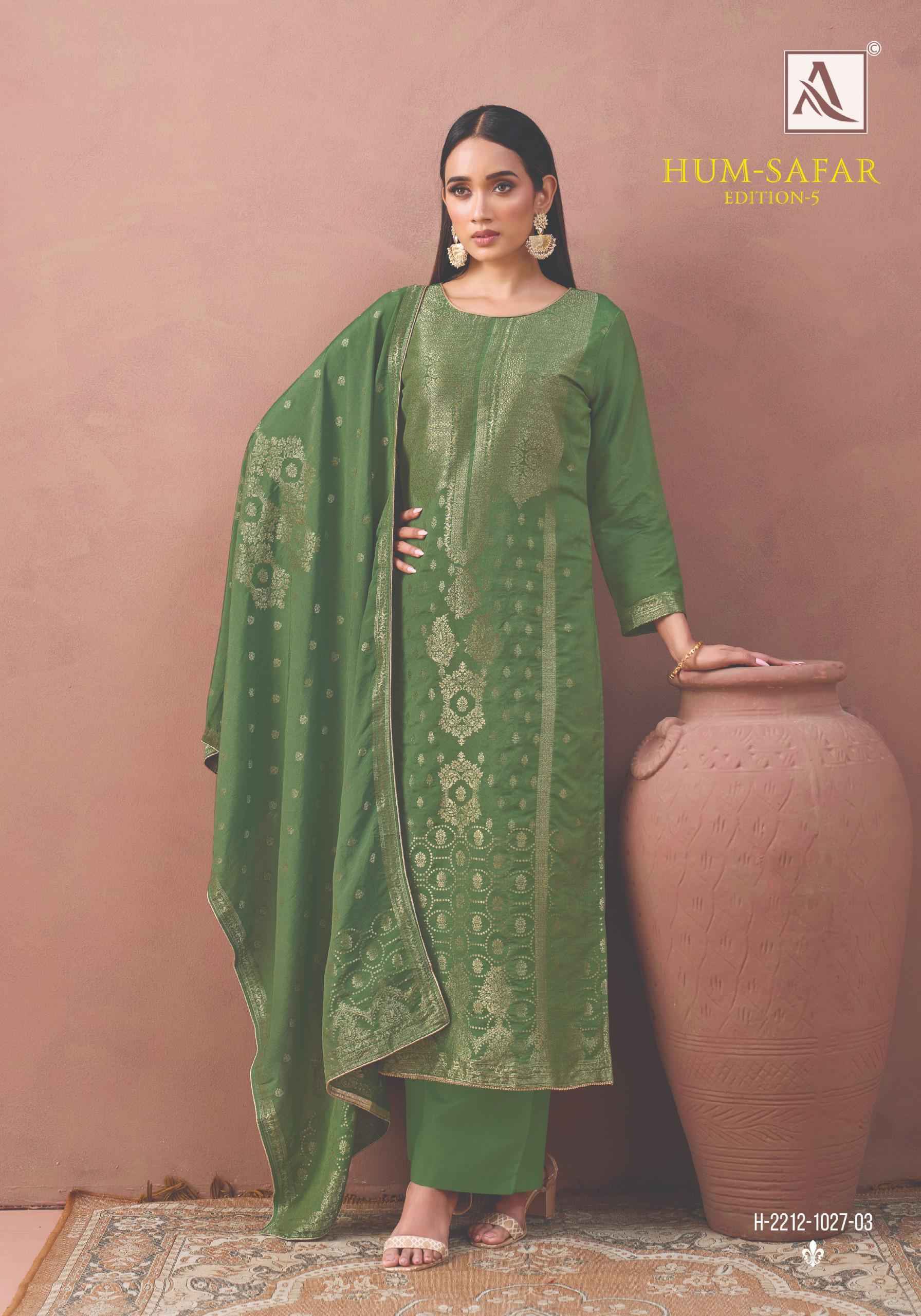 Alok Hum-Safar Edition 5 Viscose Maslin Dress Material 6 pcs Catalogue