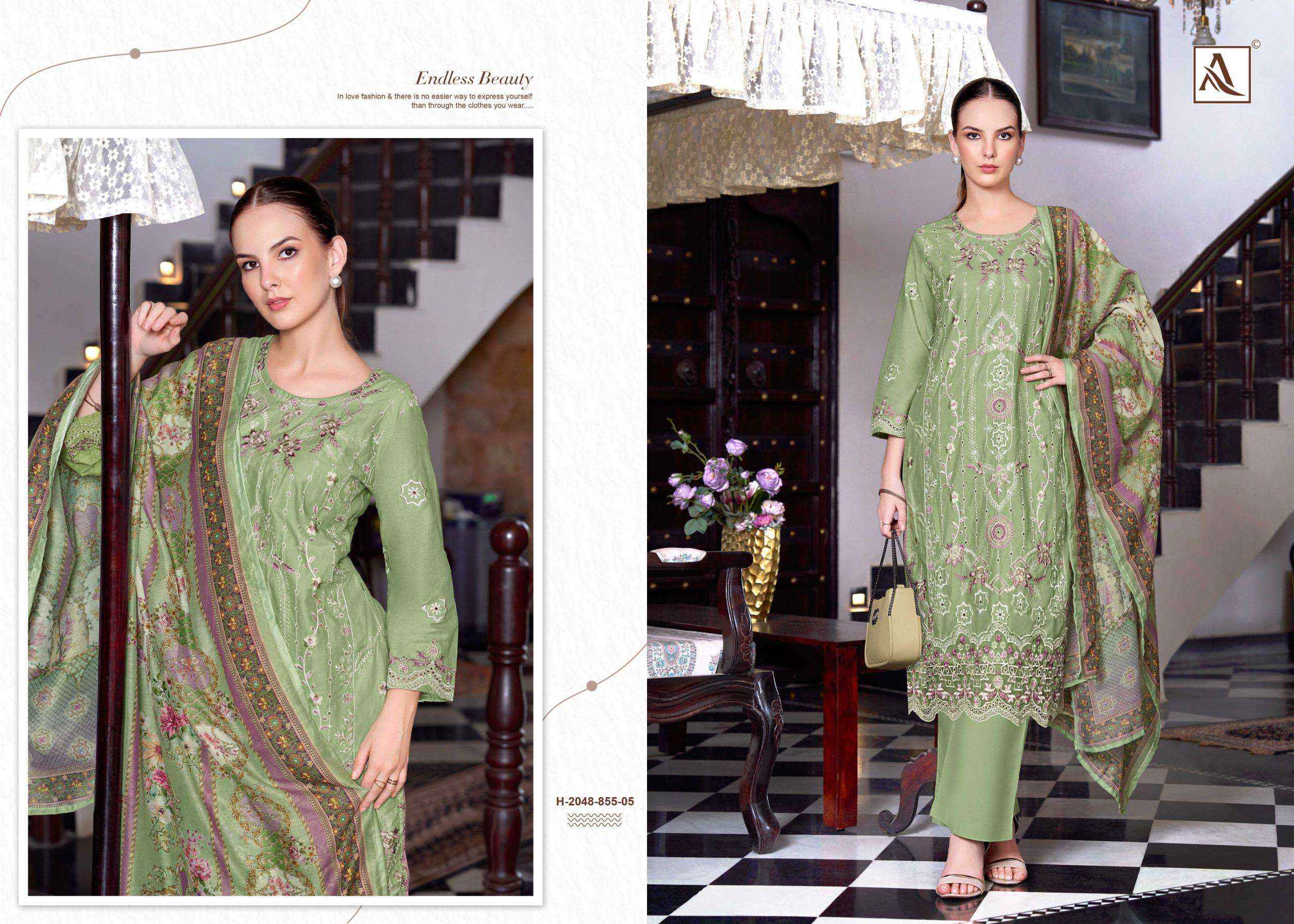 Alok The Libas Lawn Cotton Dress Material 7 pcs Catalogue