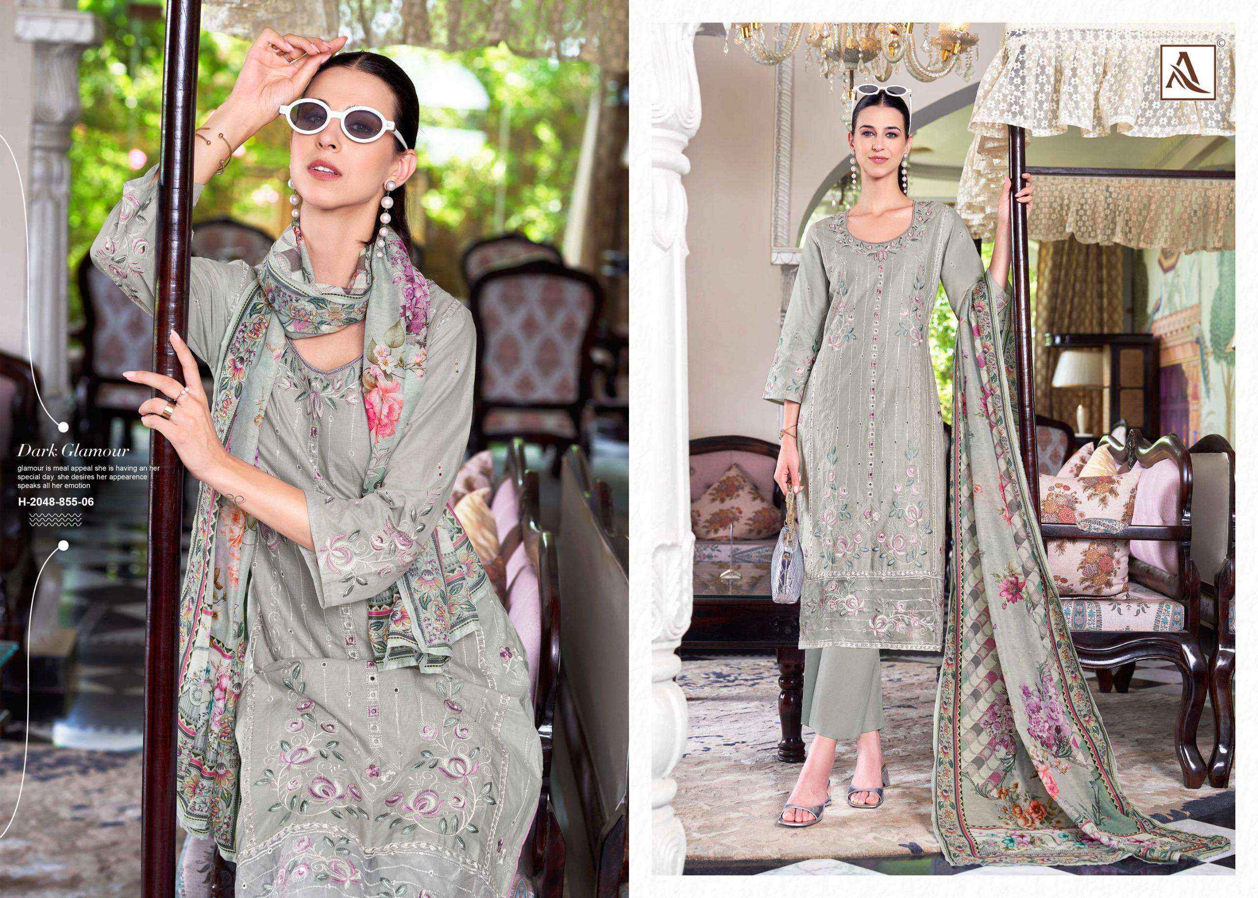 Alok The Libas Lawn Cotton Dress Material 7 pcs Catalogue