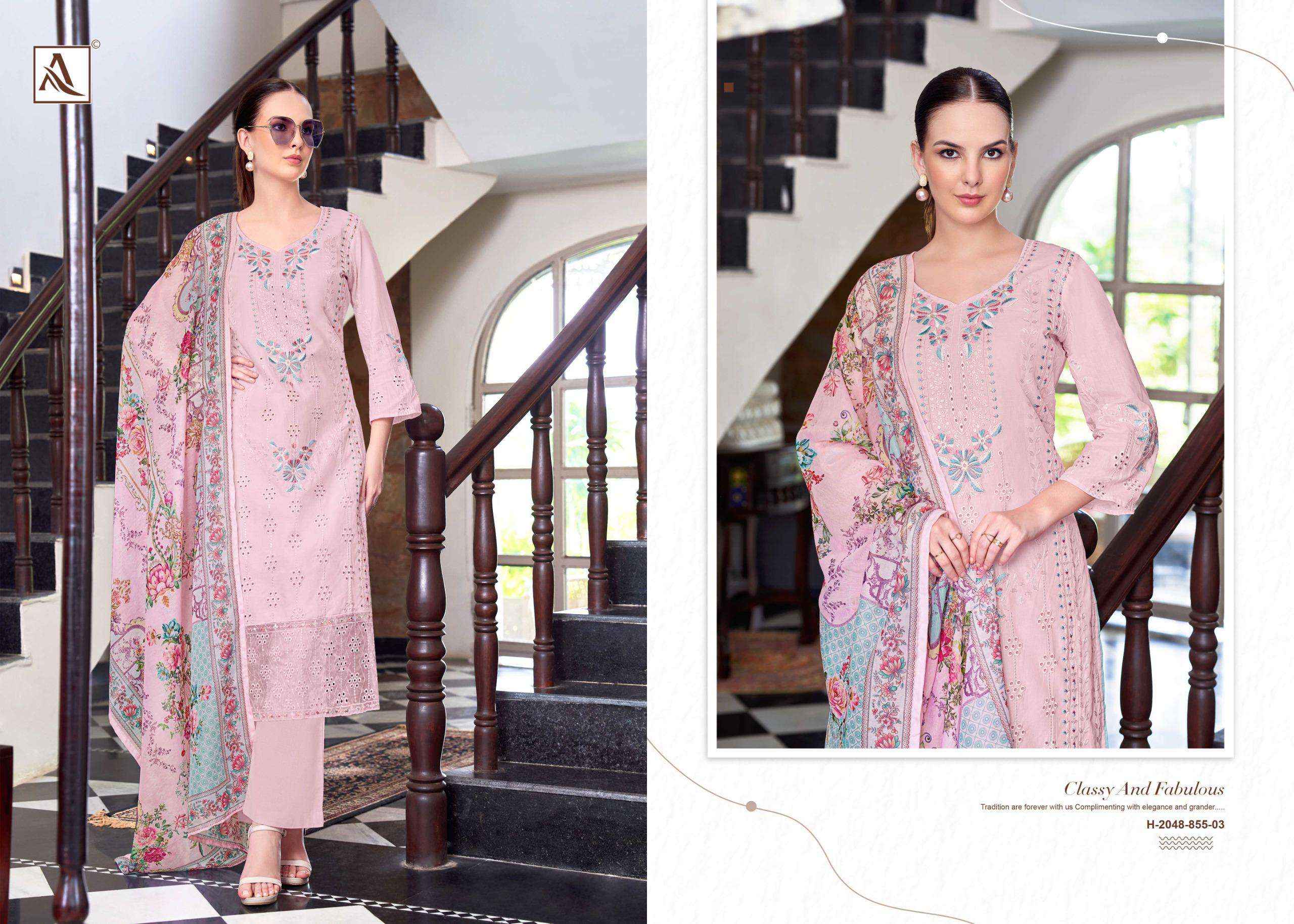 Alok The Libas Lawn Cotton Dress Material 7 pcs Catalogue