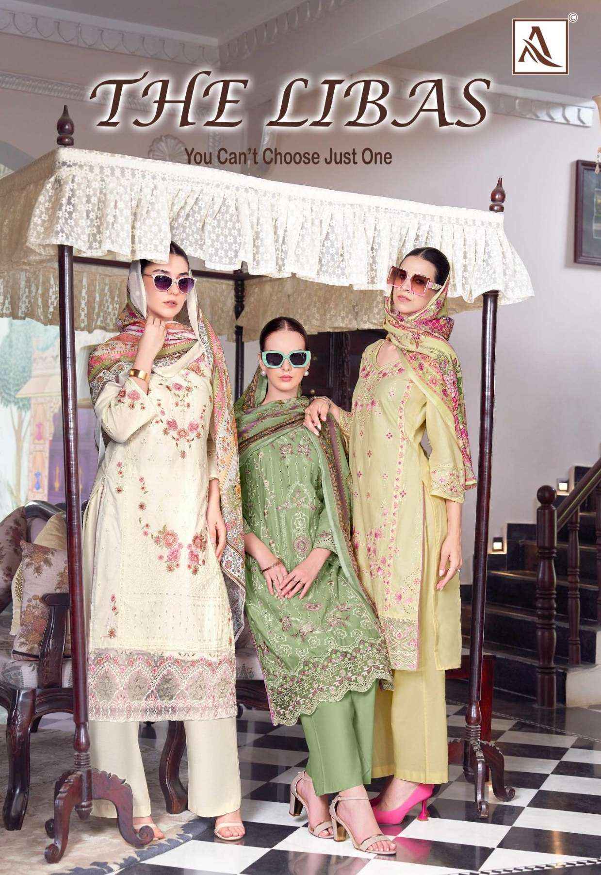 Alok The Libas Lawn Cotton Dress Material 7 pcs Catalogue