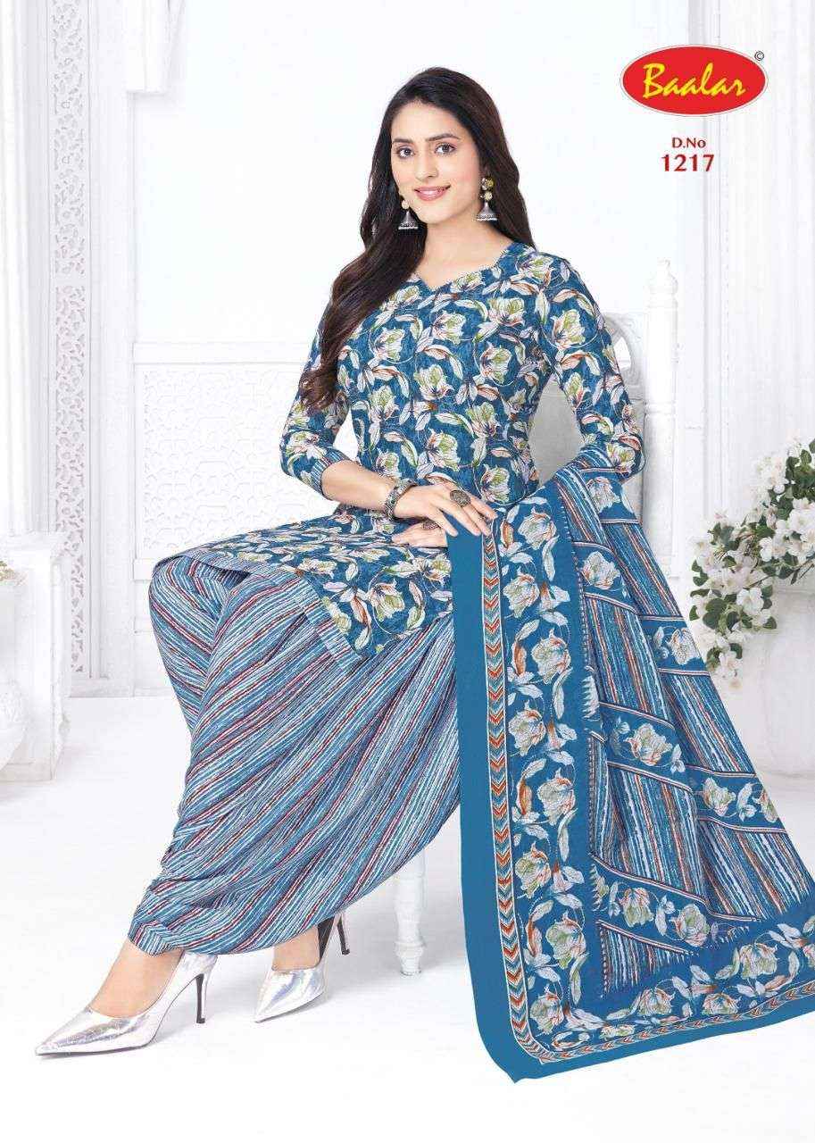 Baalar Cristal Patiyala Vol 12 Cotton Dress Material 15 pcs Catalogue
