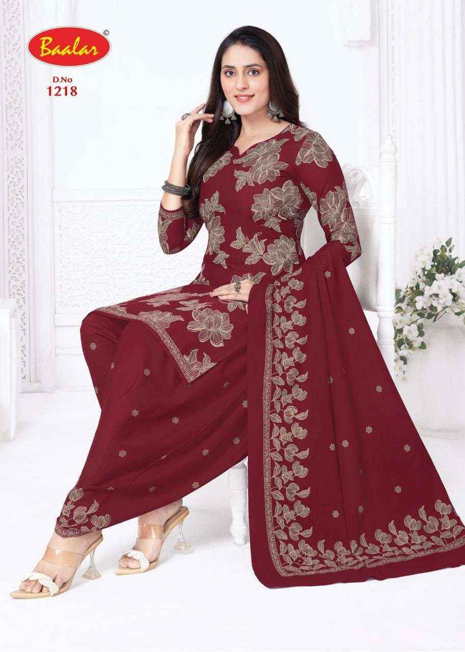 Baalar Cristal Patiyala Vol 12 Cotton Dress Material 15 pcs Catalogue