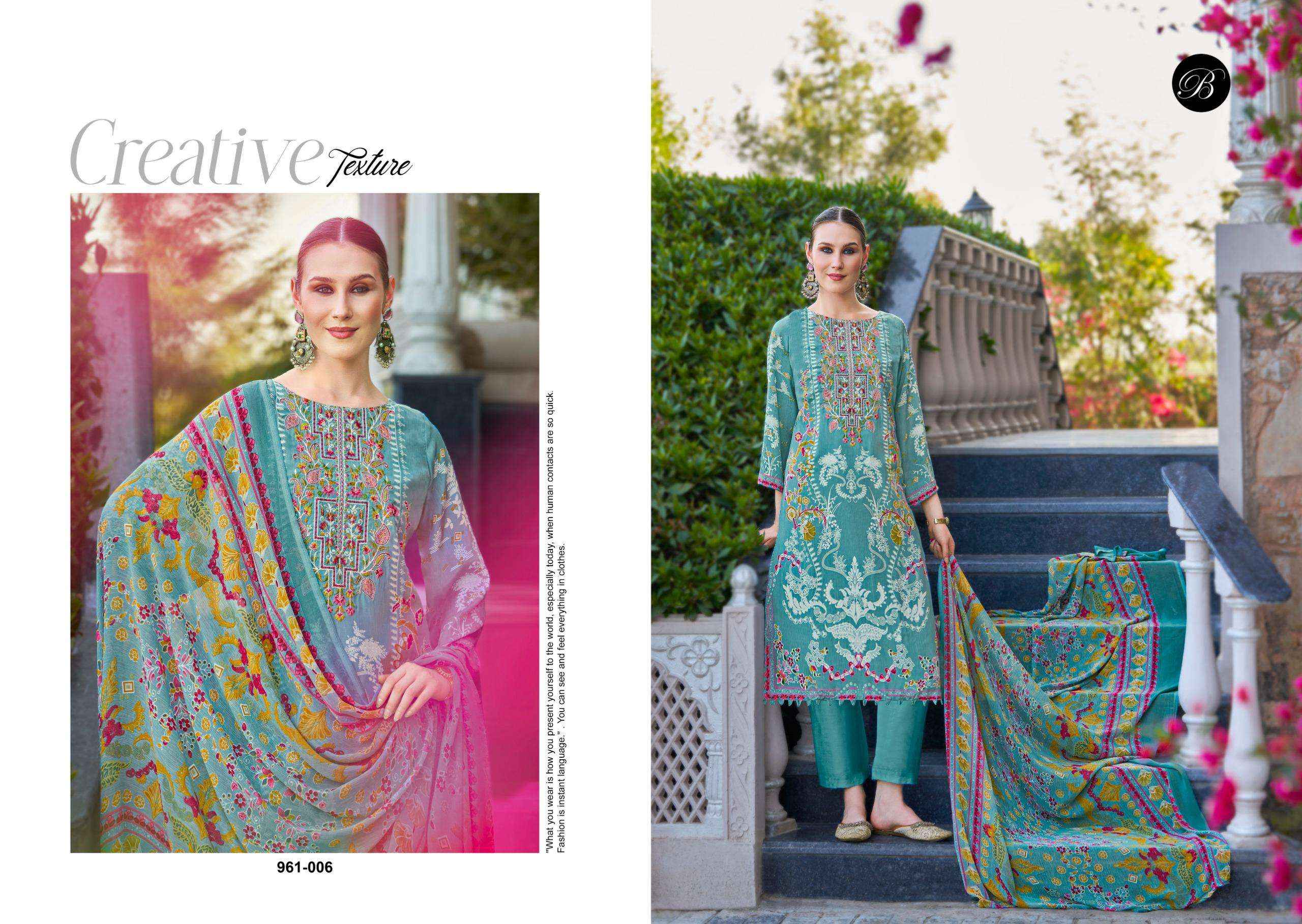 Belliza Gazal Vol 2 Crepe Dress Material 8 pcs Cataloge