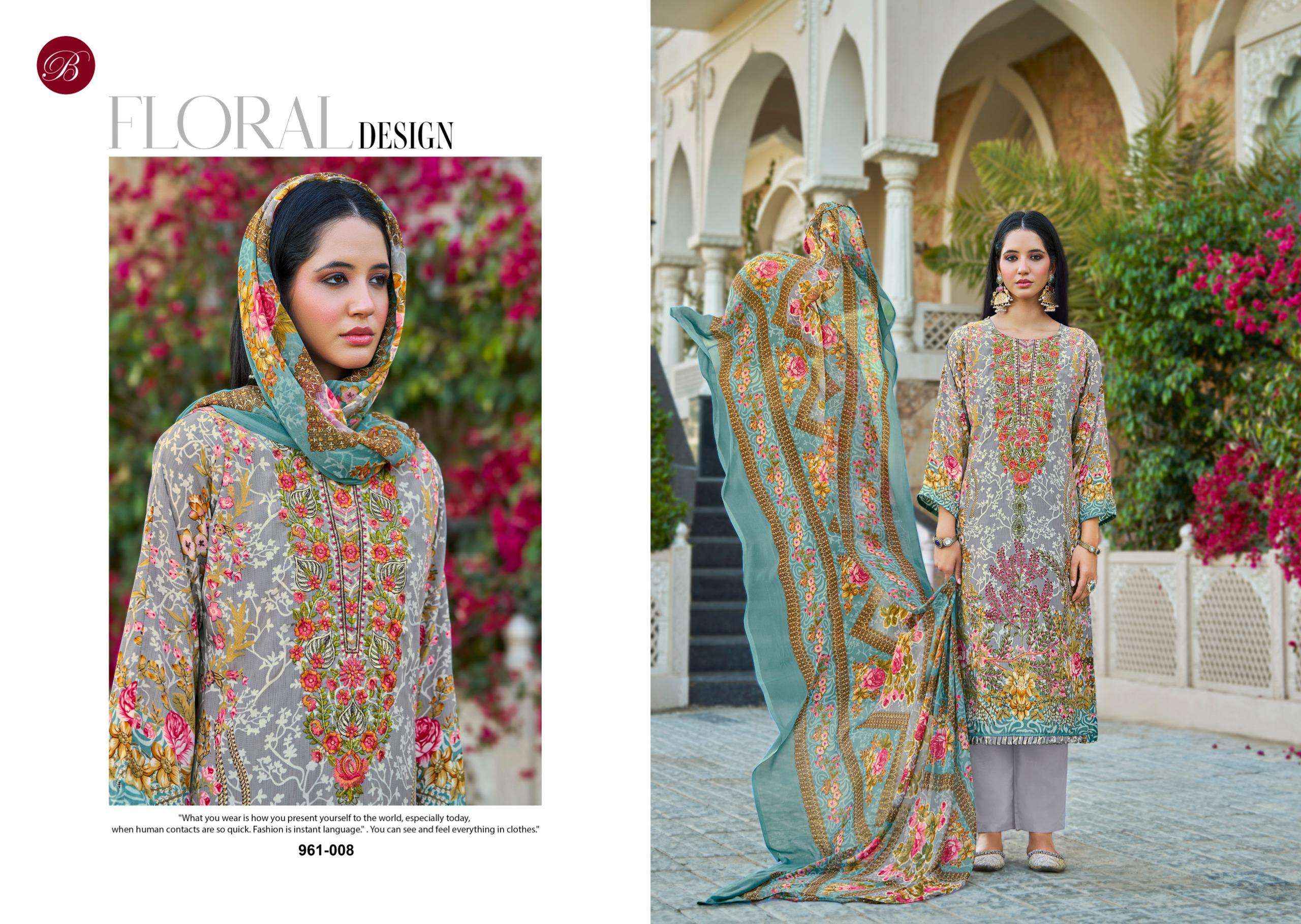 Belliza Gazal Vol 2 Crepe Dress Material 8 pcs Cataloge