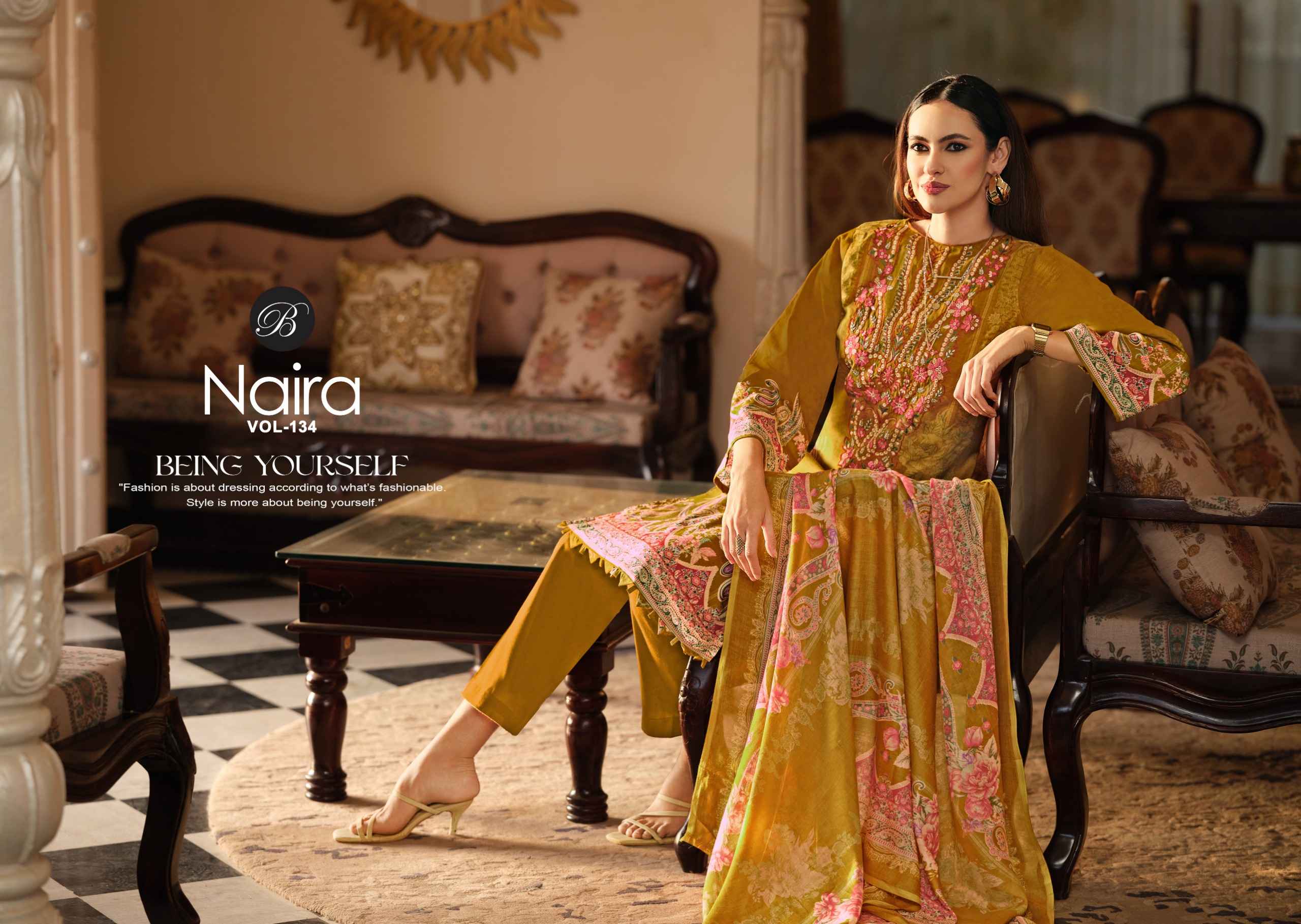 Belliza Naira Vol 134 Cotton Dress Material 8 pcs Cataloge