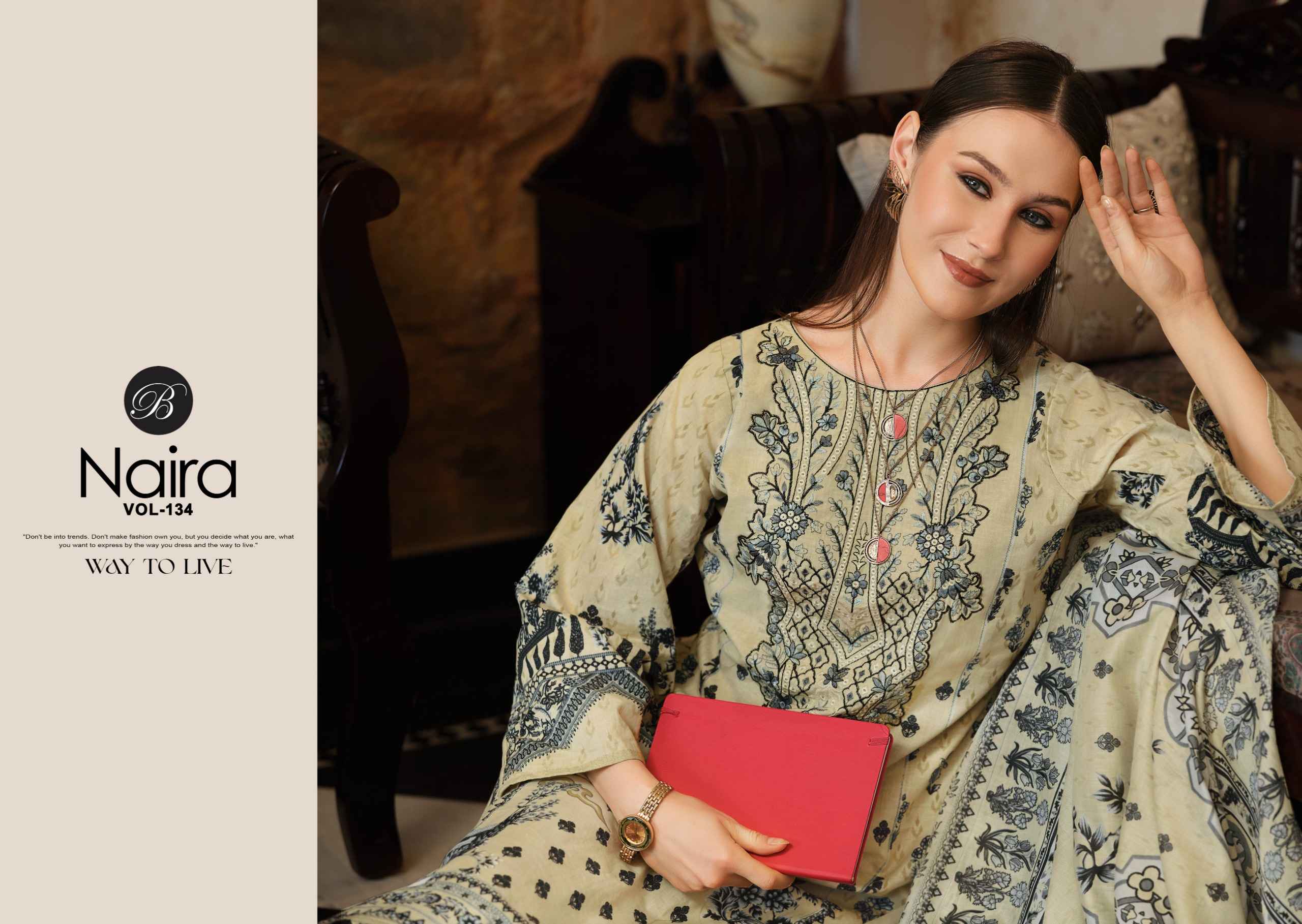 Belliza Naira Vol 134 Cotton Dress Material 8 pcs Cataloge