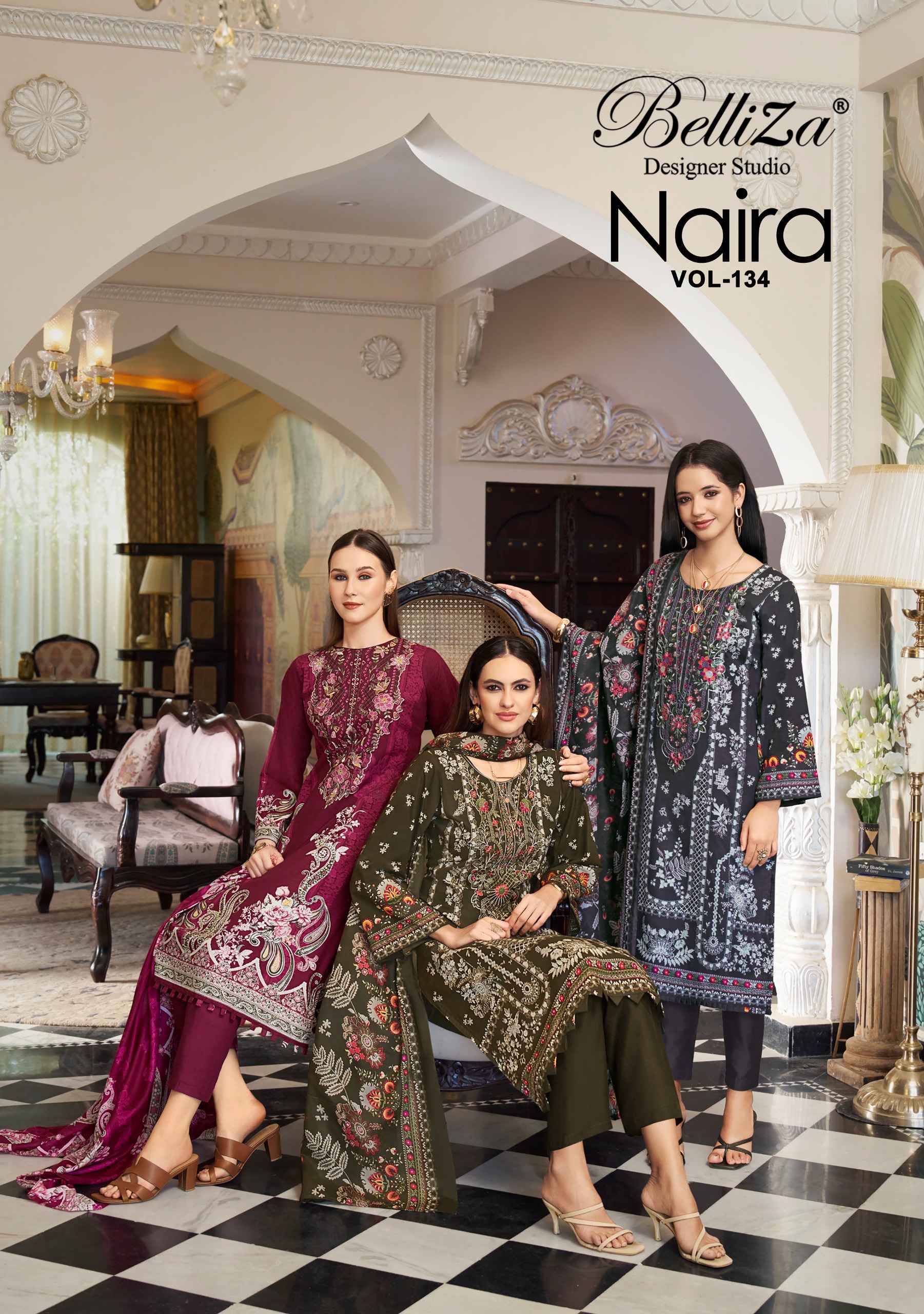 Belliza Naira Vol 134 Cotton Dress Material 8 pcs Cataloge