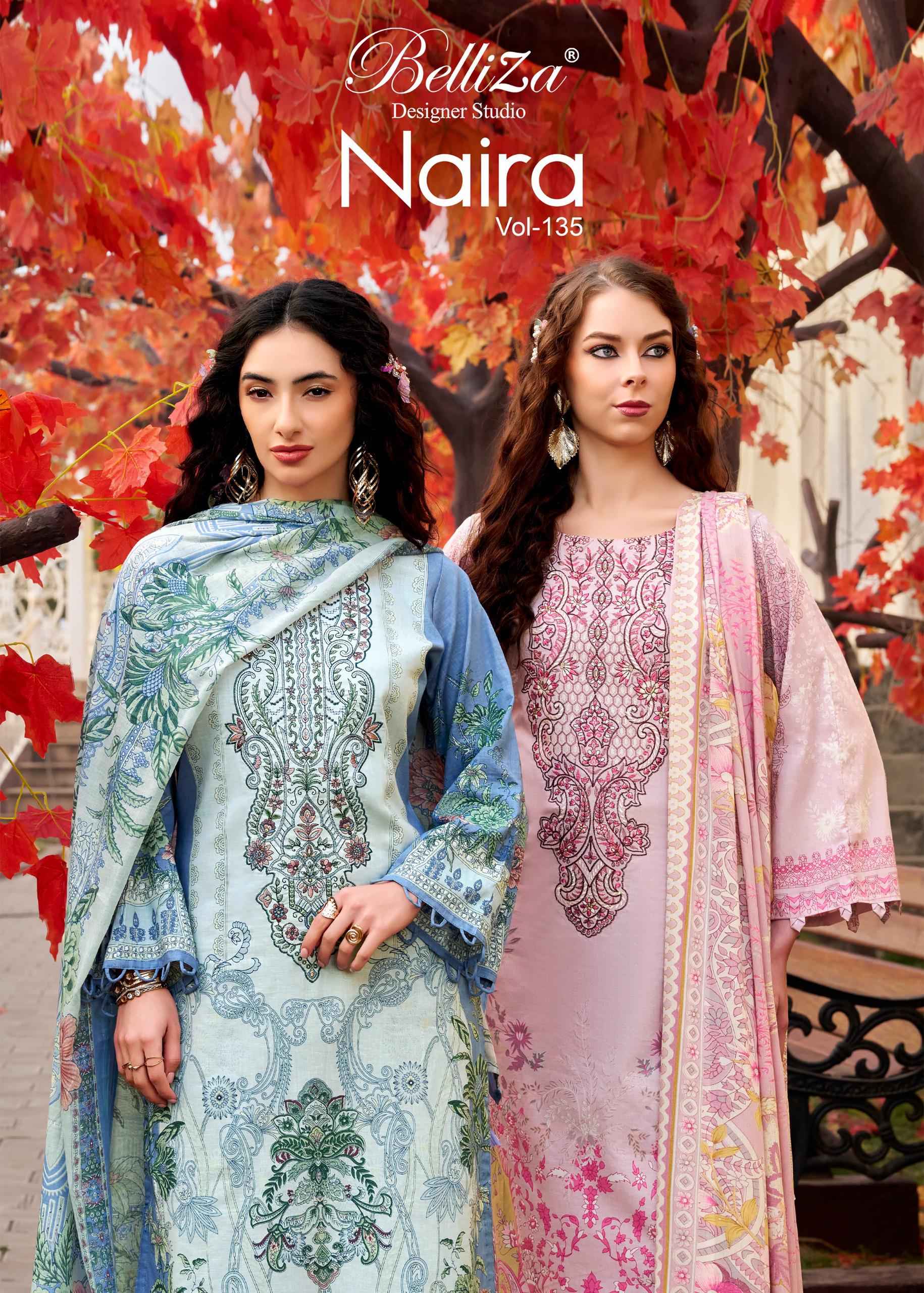 Belliza Naira Vol 135 Cotton Dress Material 8 pcs Cataloge