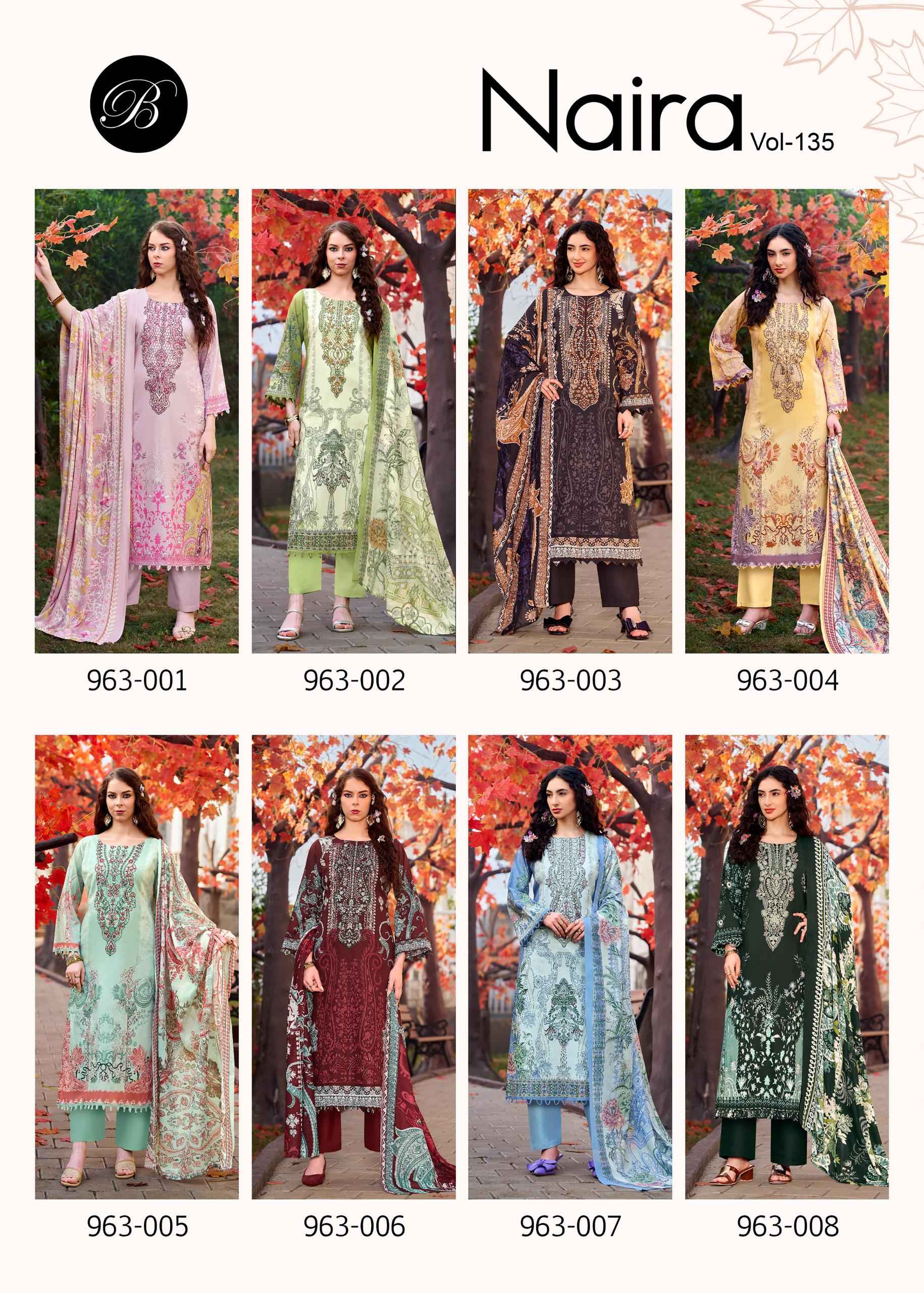 Belliza Naira Vol 135 Cotton Dress Material 8 pcs Cataloge
