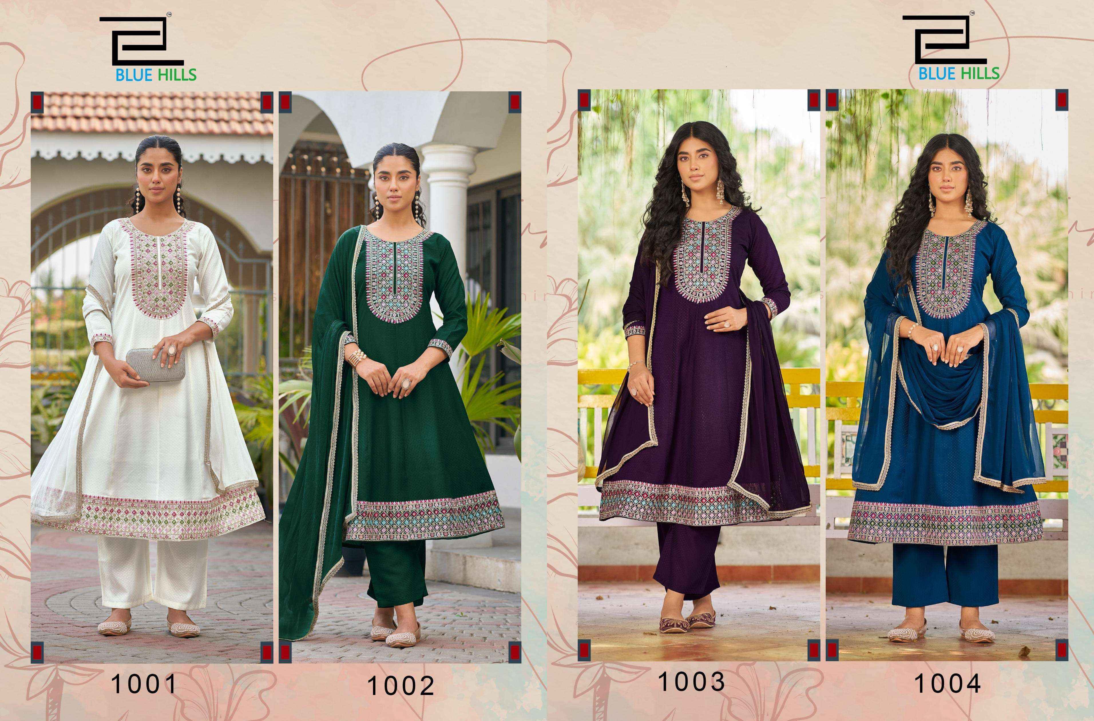 Blue Hills Mumtaz Vol 10 Rayon Kurti Combo 4 pcs Catalogue