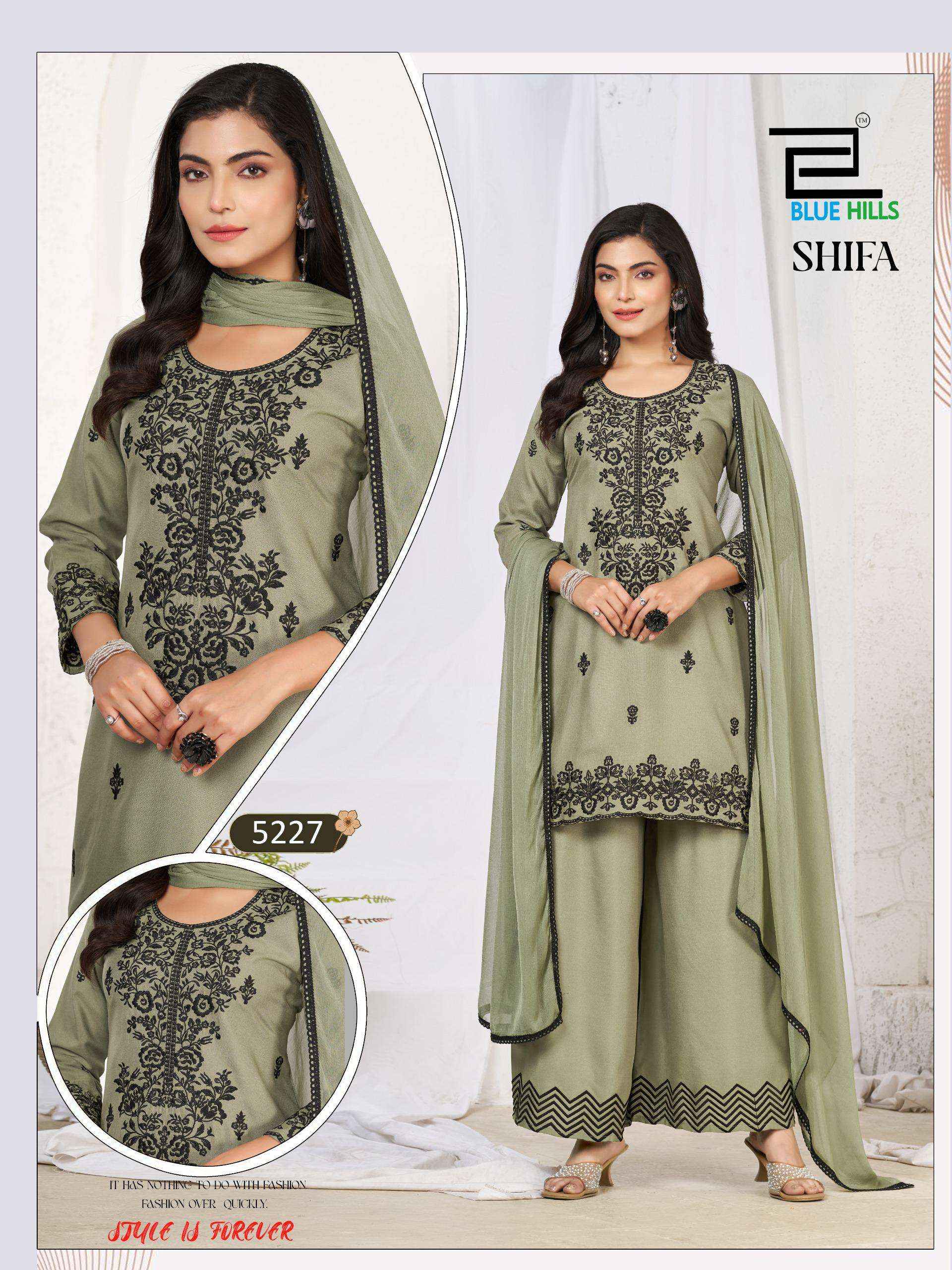 Blue Hills Shifa Rayon Kurti Combo 4 pcs Catalogue
