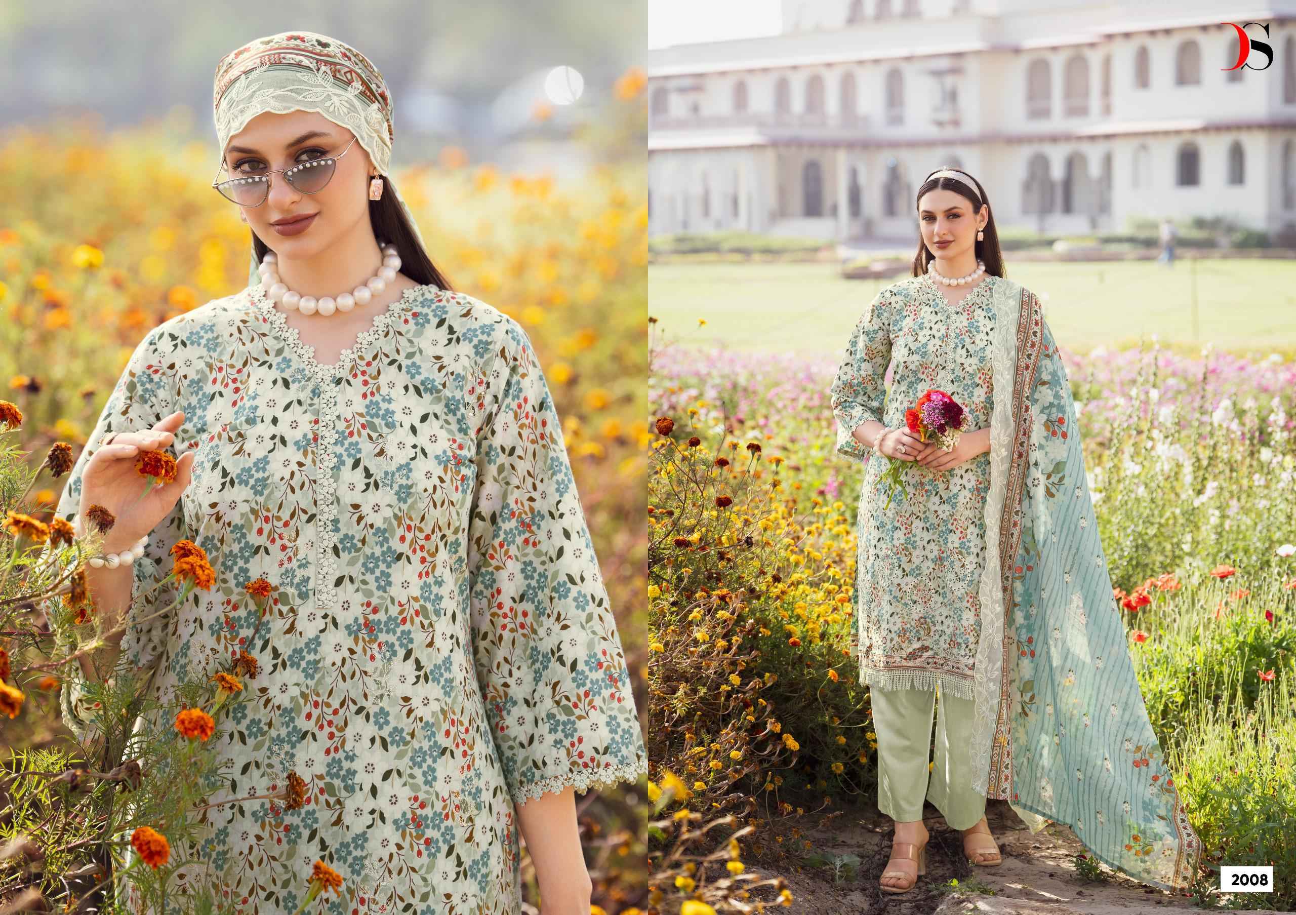 Deepsy Bin Saeed Vol 20 Cotton Dress Material 8 pcs Catalogue
