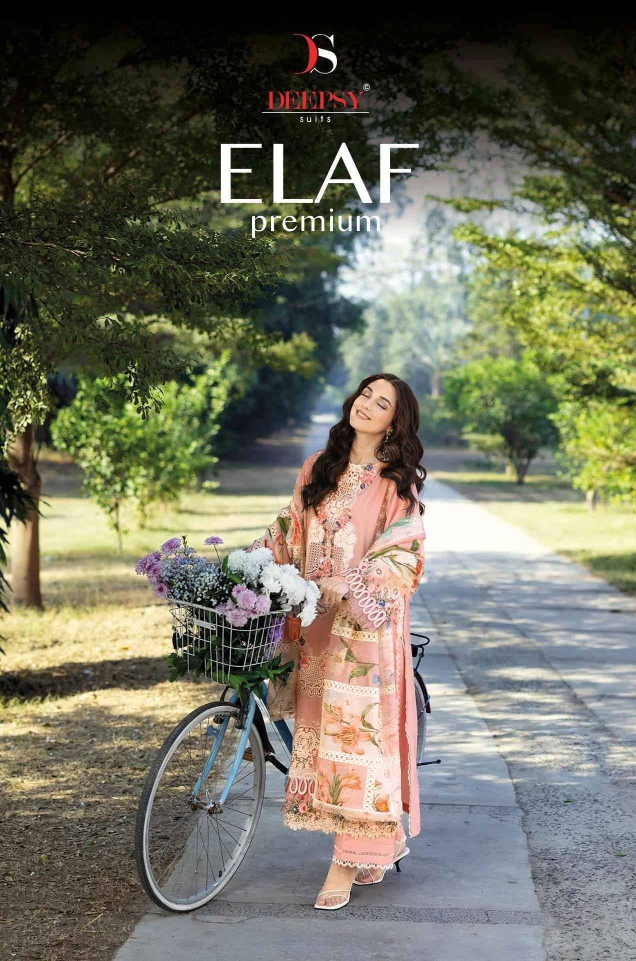 Deepsy Elaf Premium Cotton Dress Material 6 pcs Catalogue