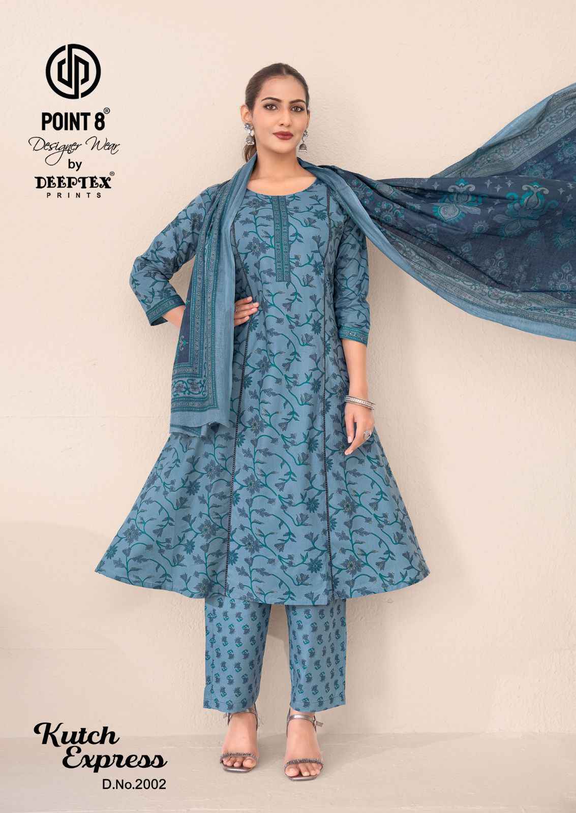 Deeptex Kutch Express Vol 2 Cotton Kurti Combo 8 pcs Catalogue