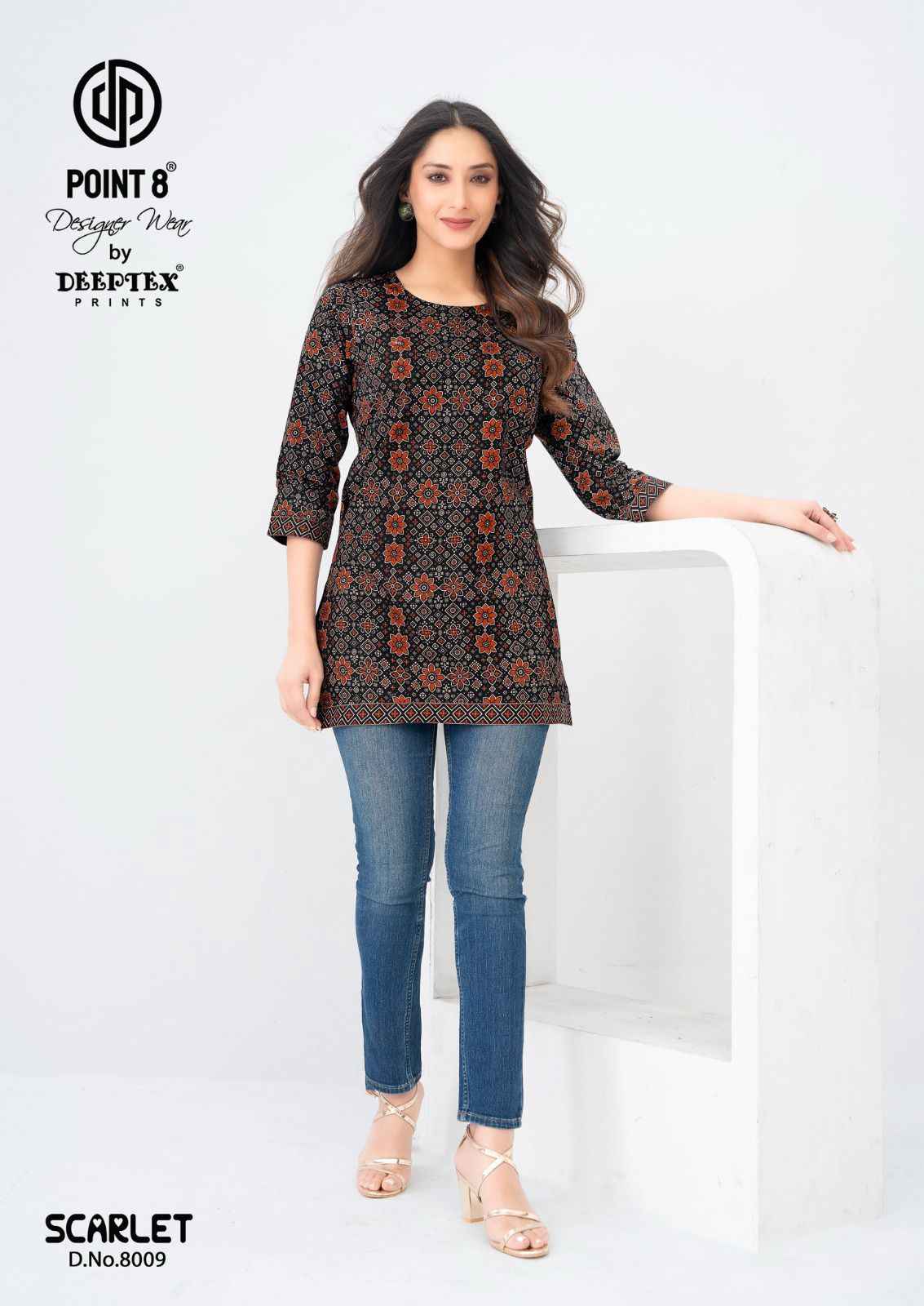 Deeptex Scarlet Vol 8 Short Cotton Tops 10 pcs Catalogue