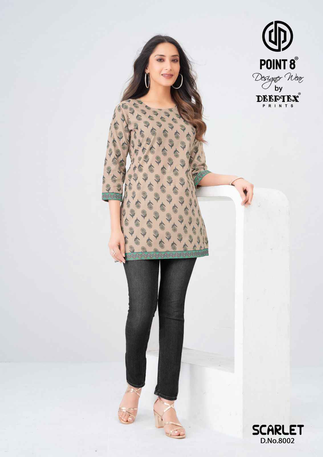 Deeptex Scarlet Vol 8 Short Cotton Tops 10 pcs Catalogue