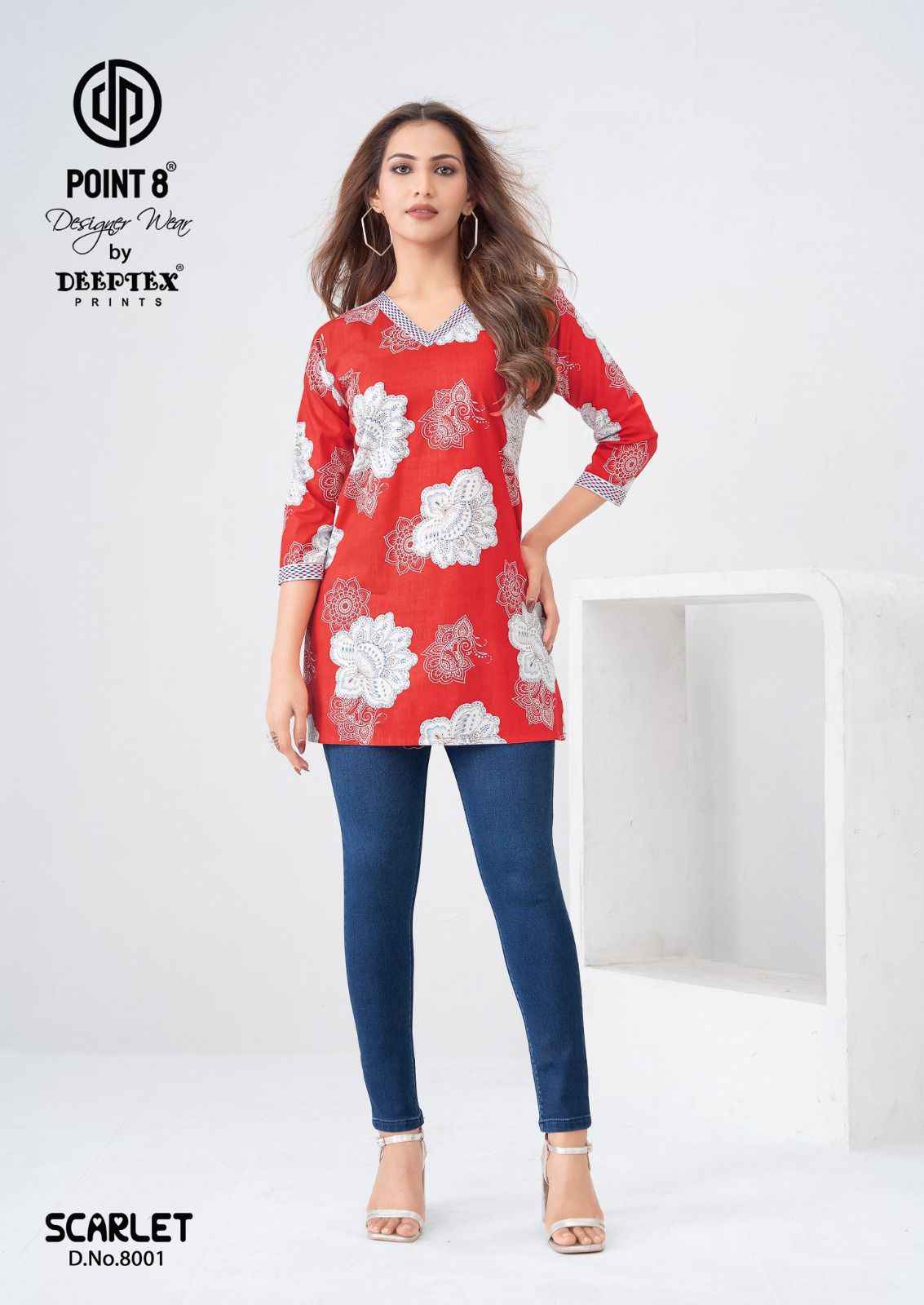 Deeptex Scarlet Vol 8 Short Cotton Tops 10 pcs Catalogue