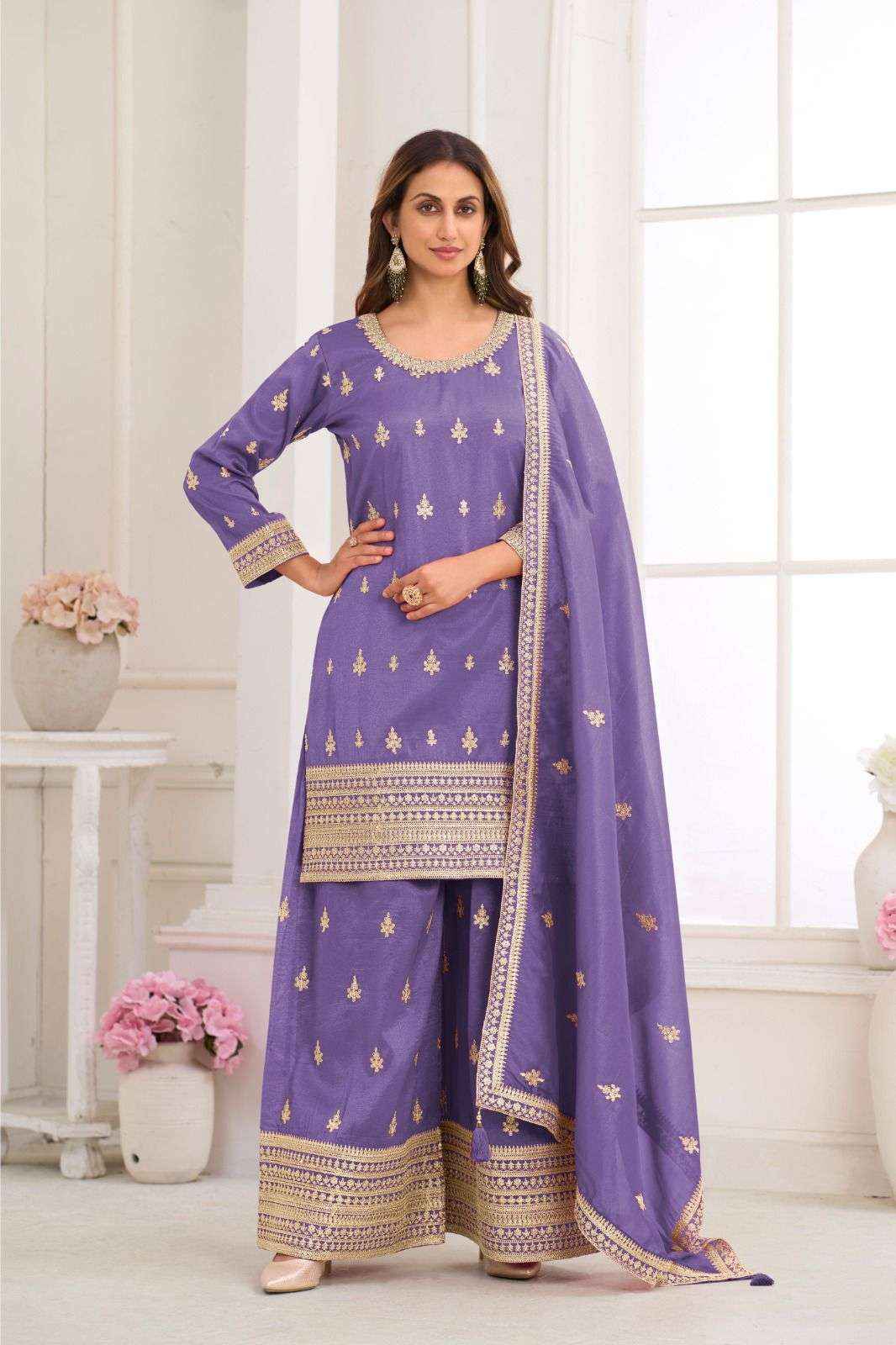 Gulkayra Niru Readymade Simer Silk Dress 5 Pcs Catalouge