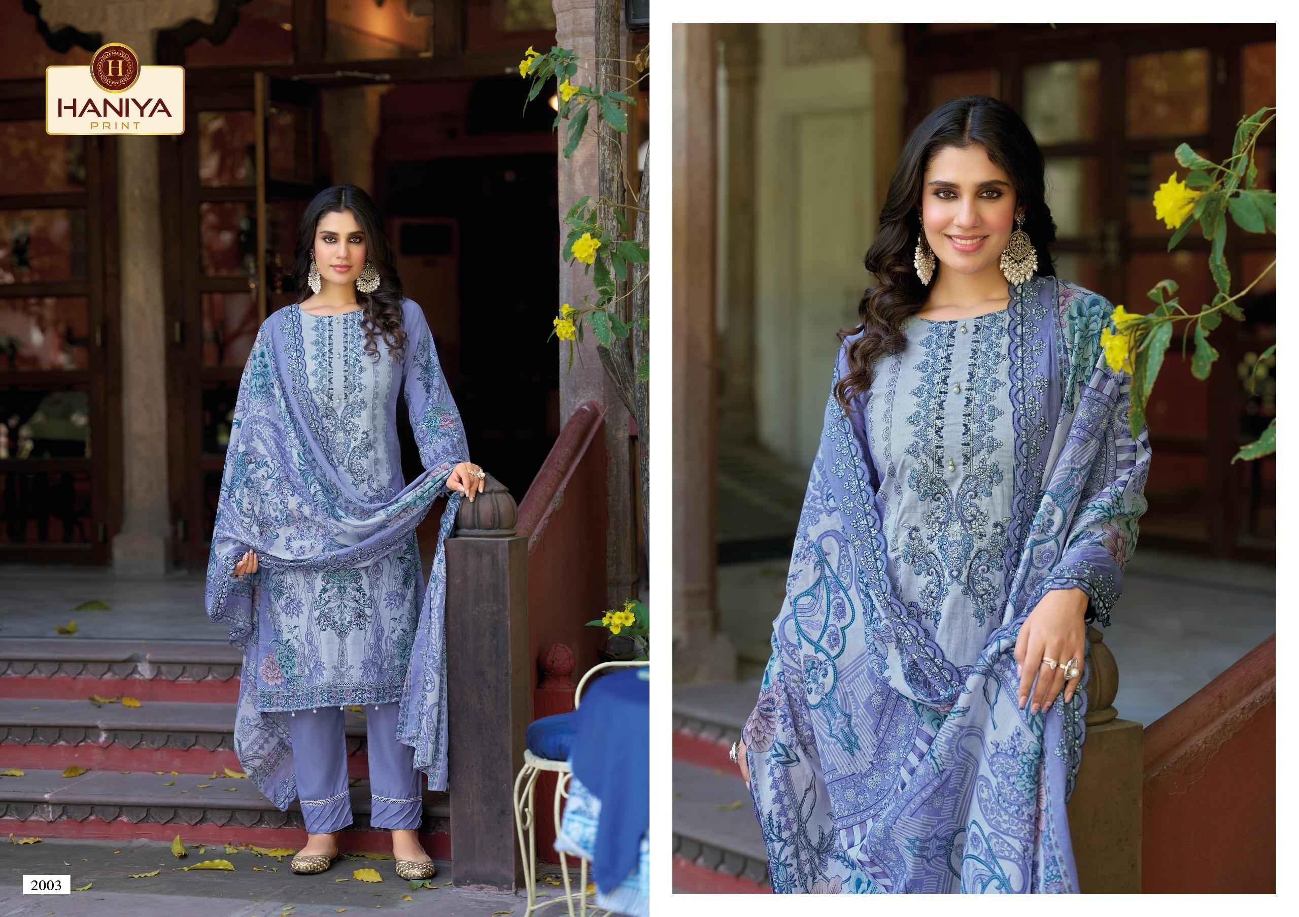 Haniya Print Falak e Naaz Cotton Dress Material 8 pcs Catalogue