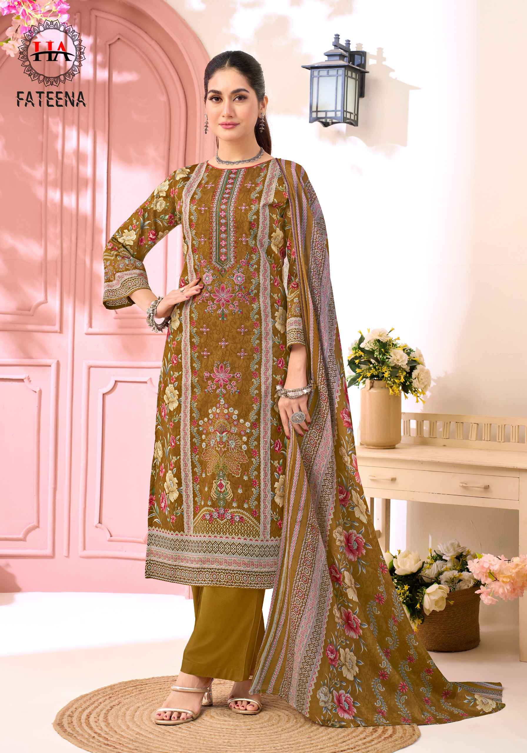 Harshit Fashion Fateena Zam Cotton Dress Material 6 pcs Catalogue