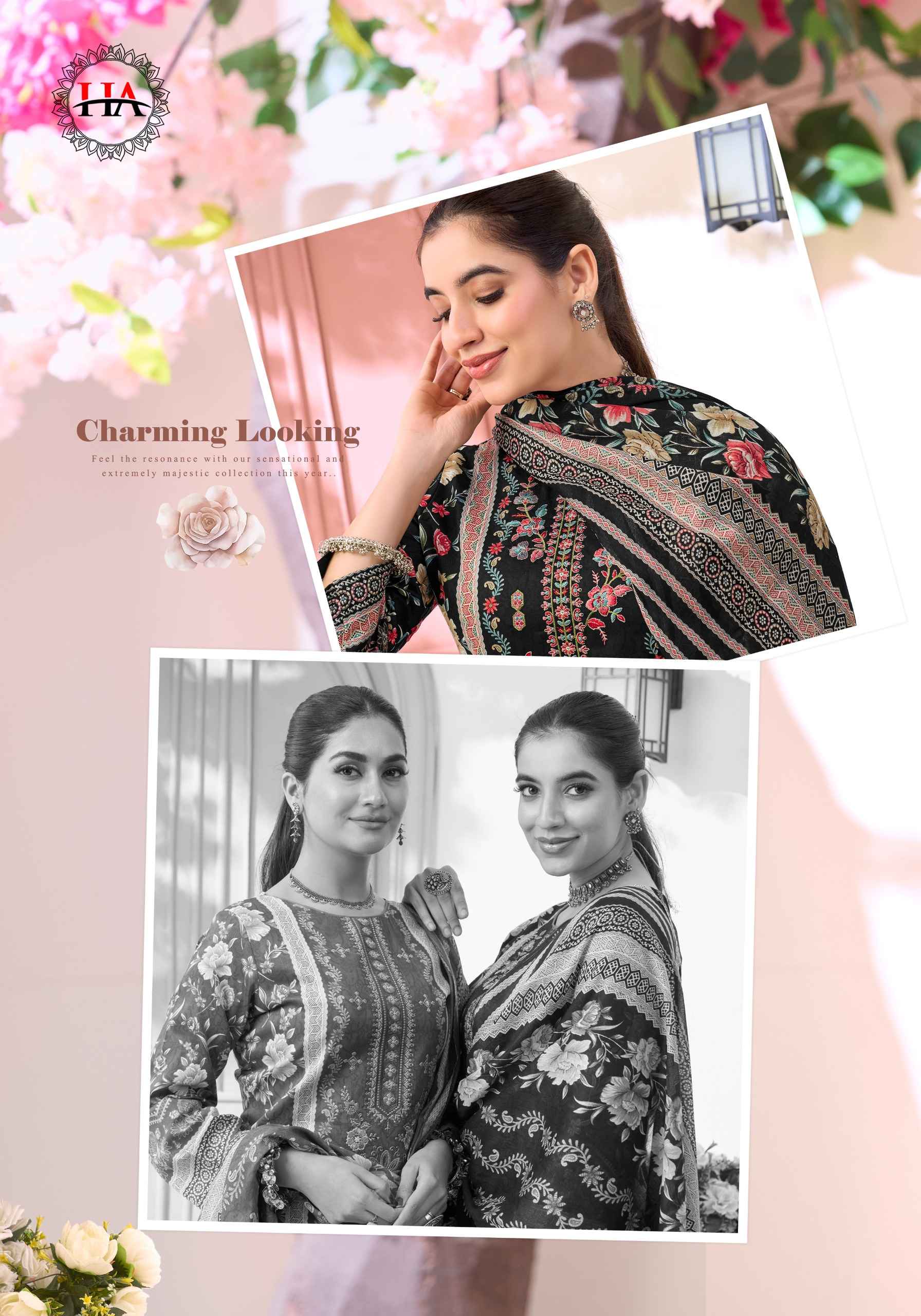 Harshit Fashion Fateena Zam Cotton Dress Material 6 pcs Catalogue