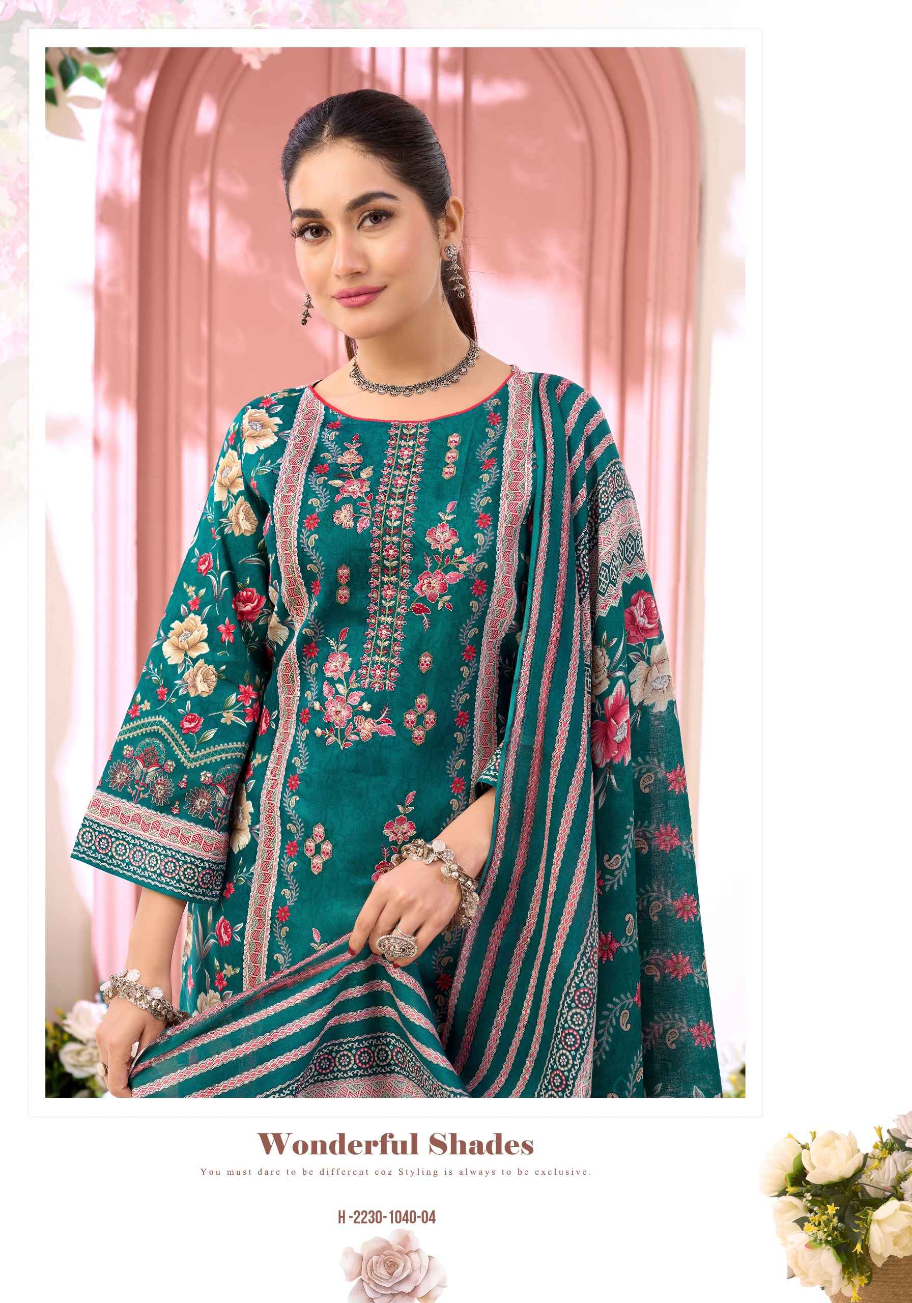 Harshit Fashion Fateena Zam Cotton Dress Material 6 pcs Catalogue