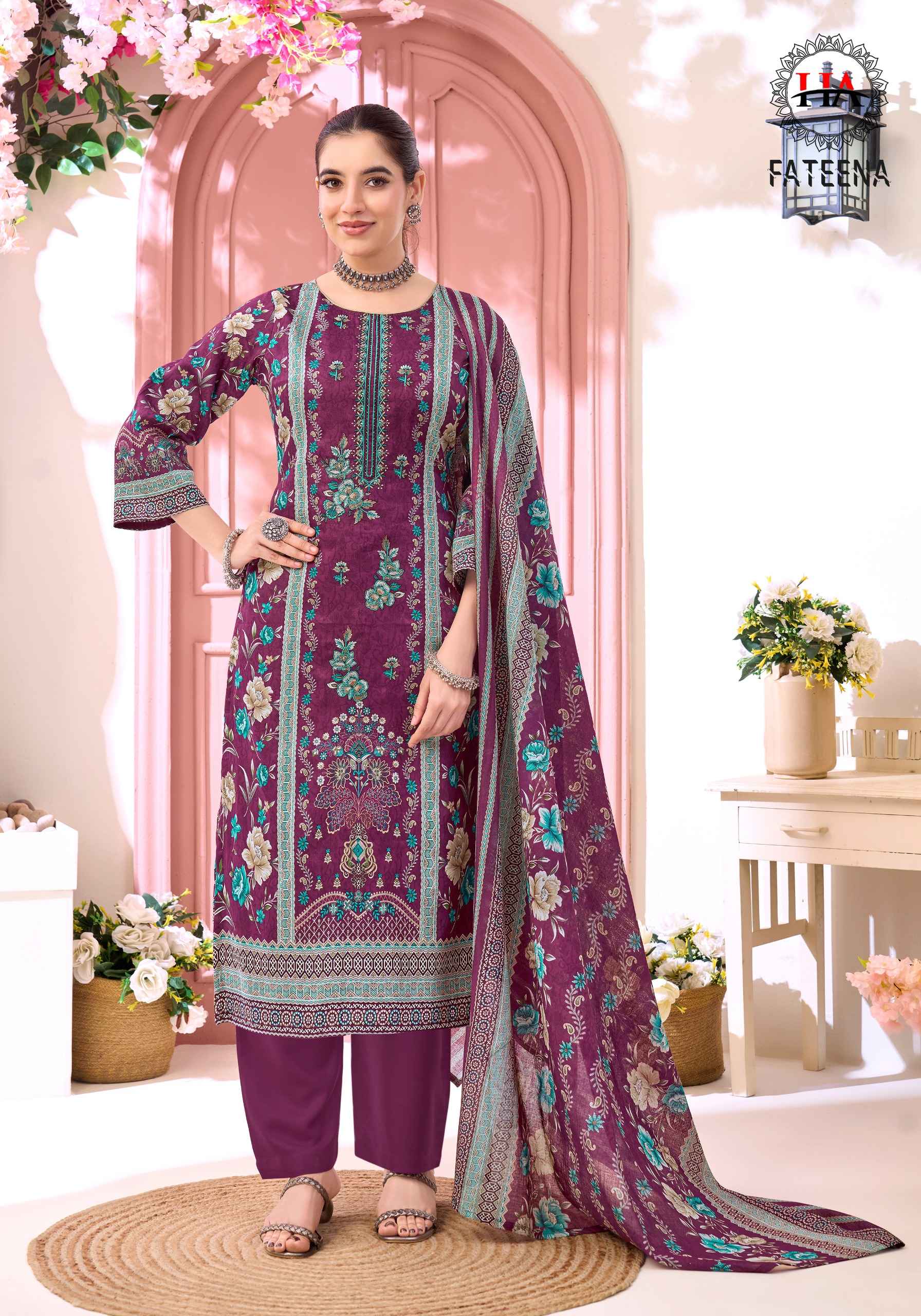 Harshit Fashion Fateena Zam Cotton Dress Material 6 pcs Catalogue