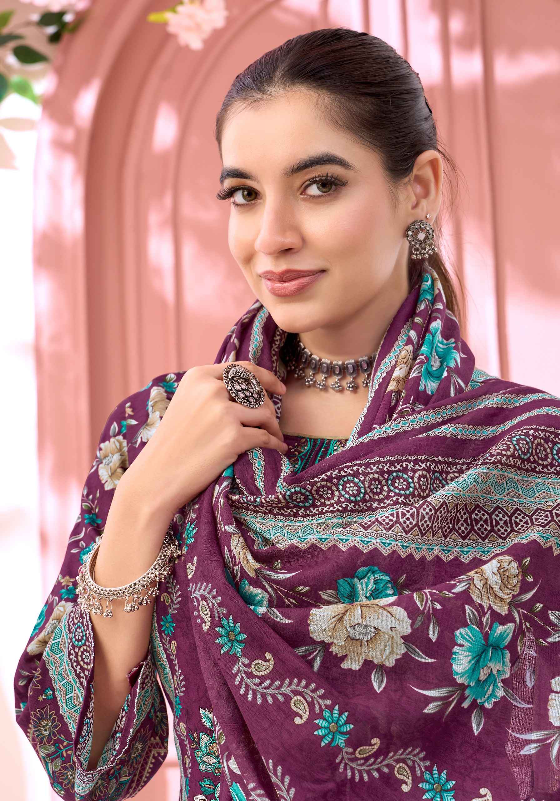 Harshit Fashion Fateena Zam Cotton Dress Material 6 pcs Catalogue